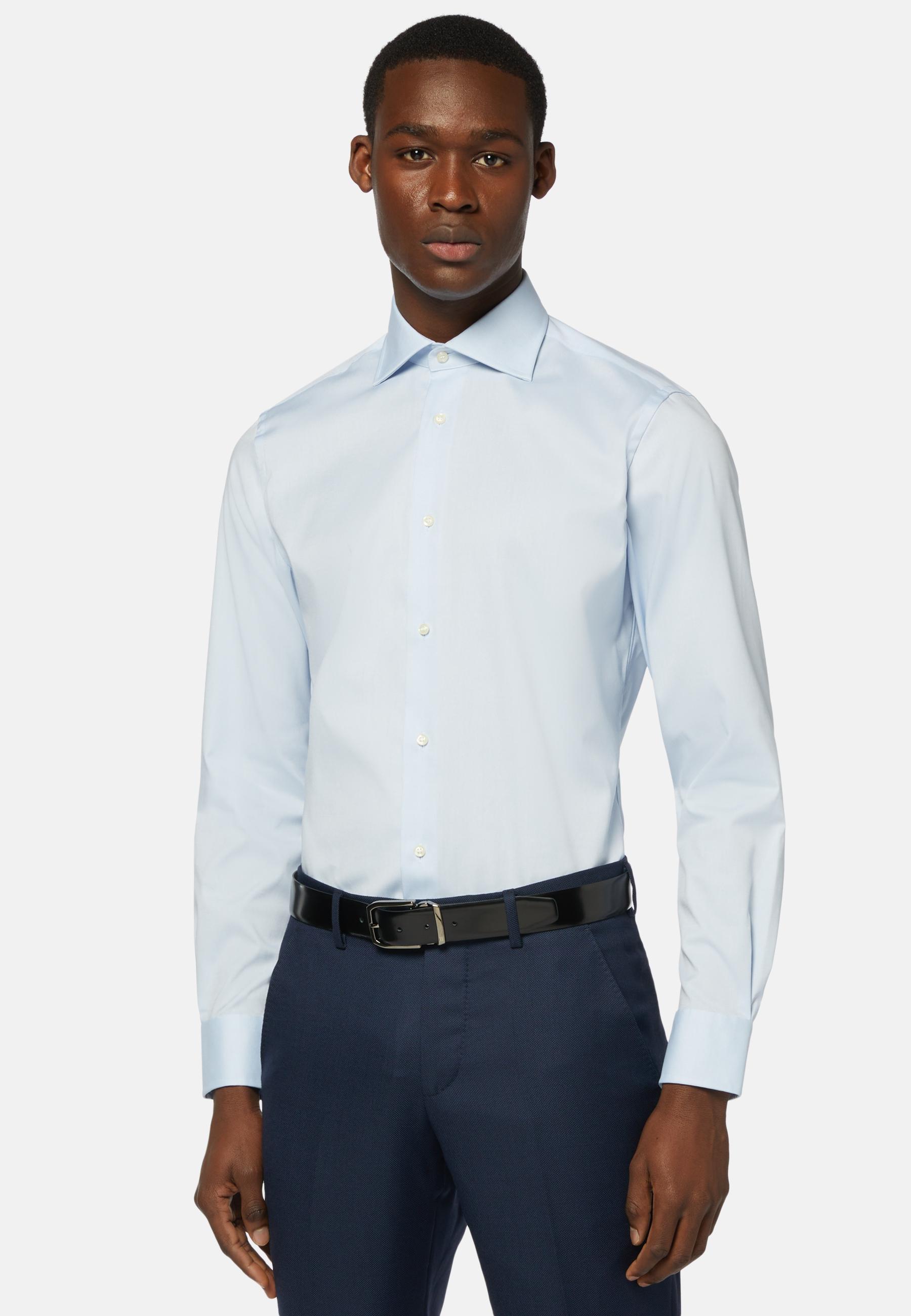 Boggi Milano - Blue Stretch Slim Fit Shirt