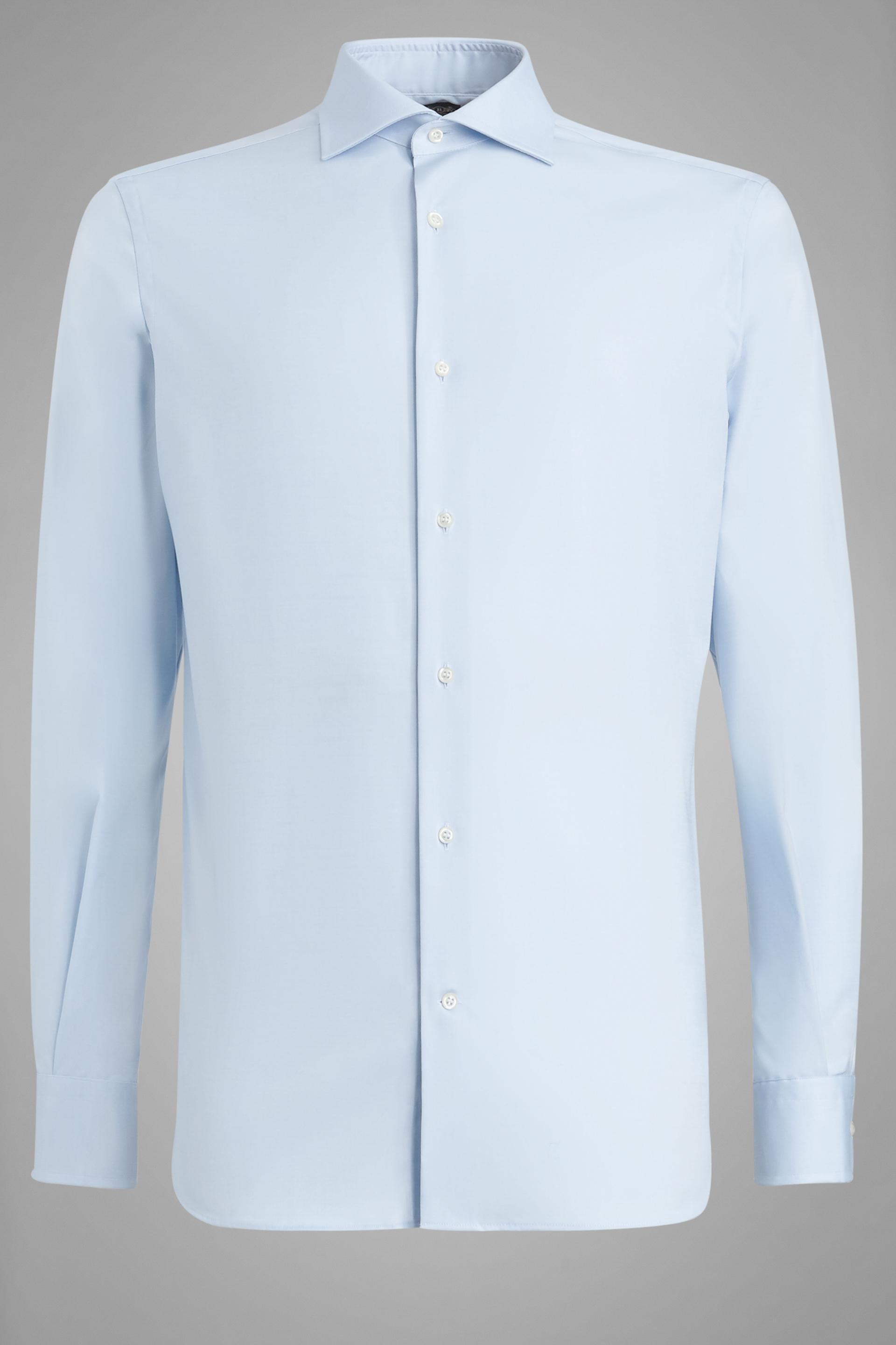 Blue Cotton Pin Point Shirt, , large image number 2