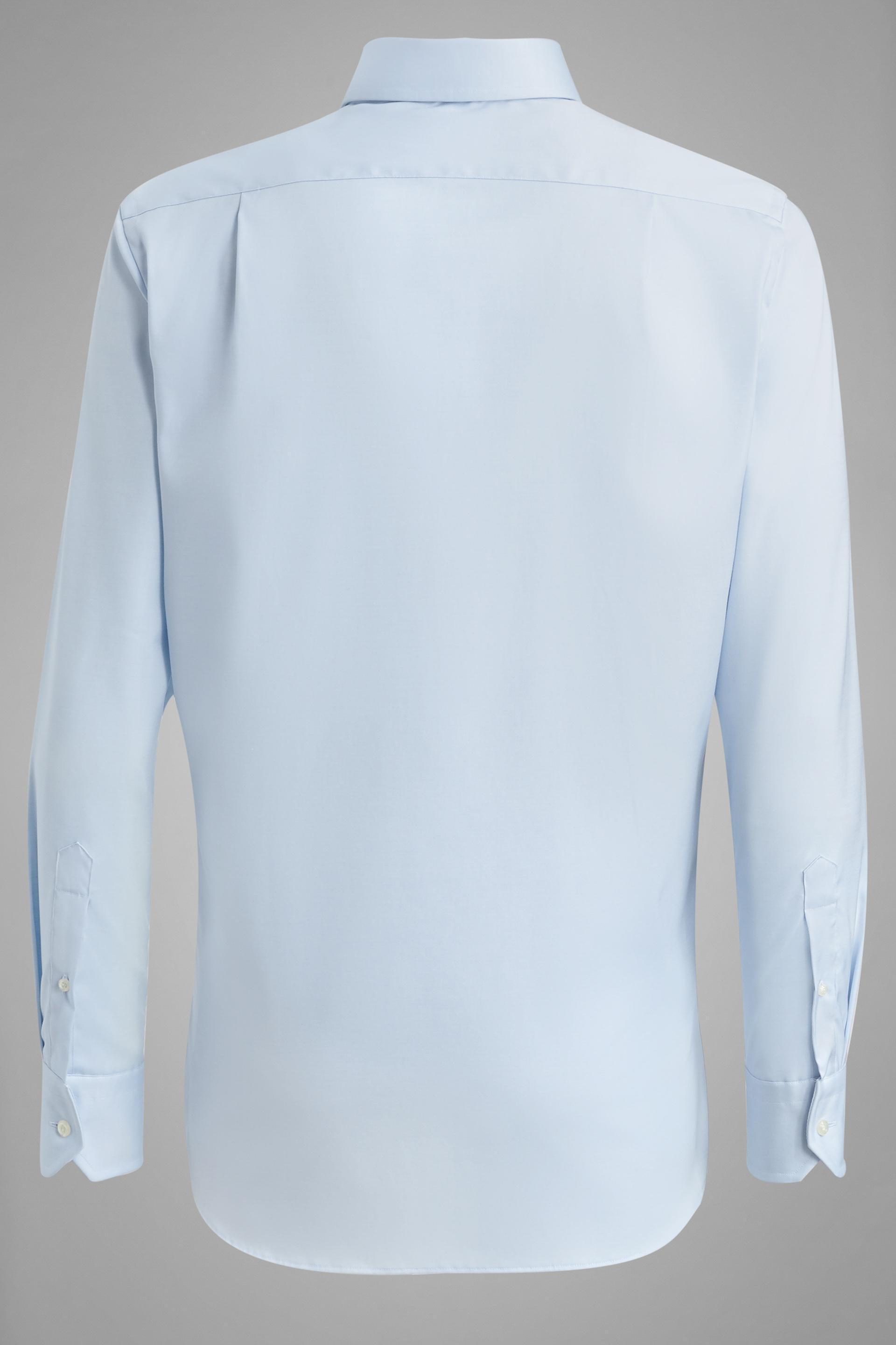 Light Blue Regular Fit Cotton Pin Point Shirt Blue, Light Blue, large image number 7
