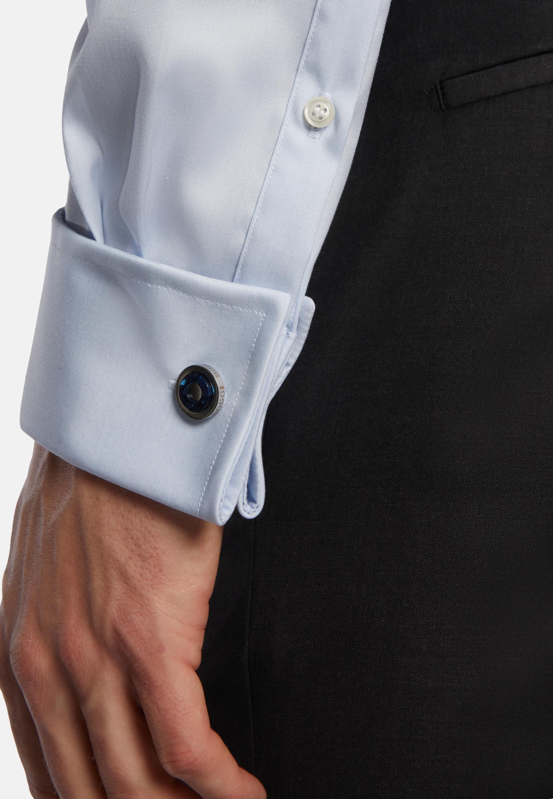 Blue Stretch Windsor Collar Shirt, , large image number 3