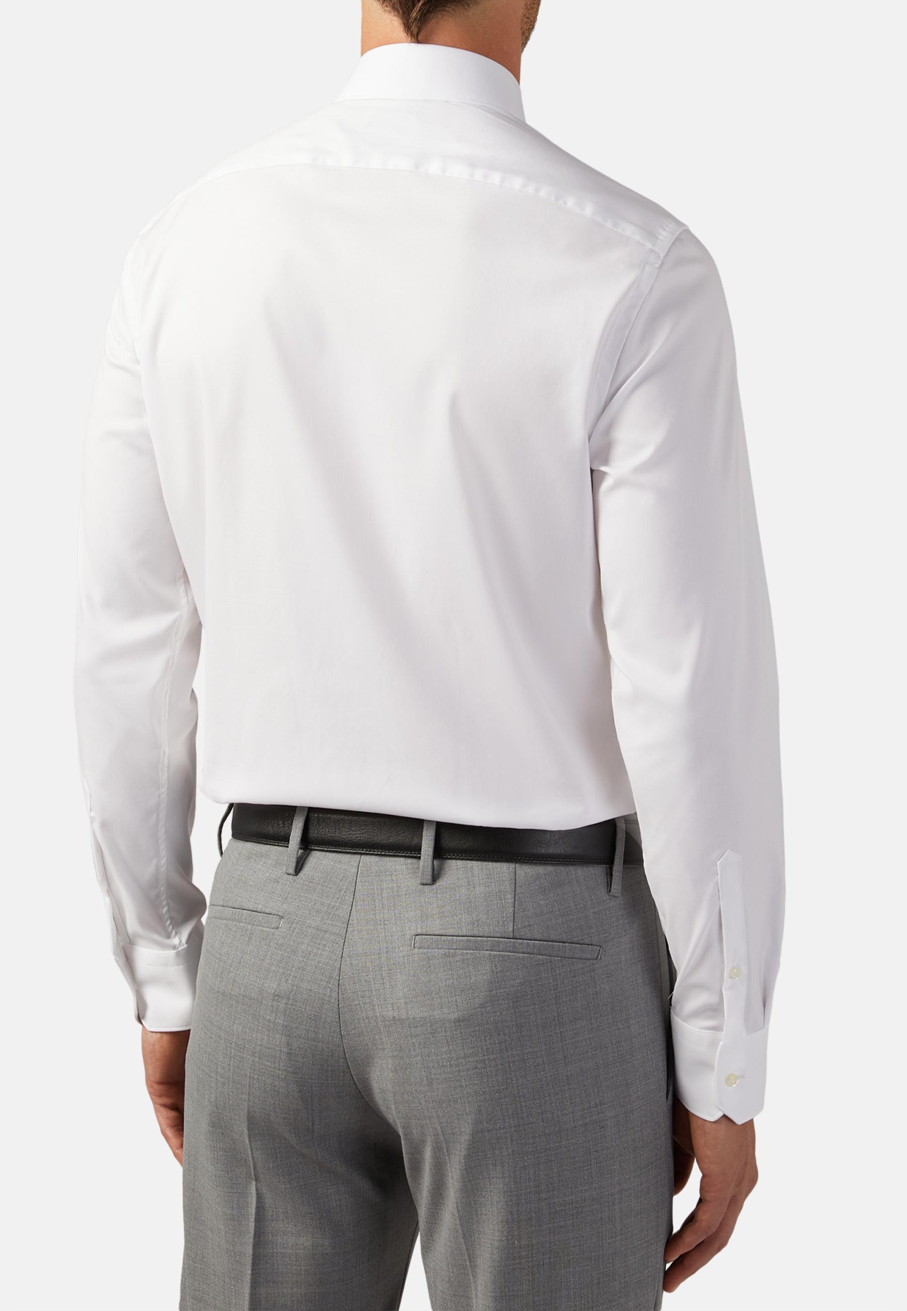 Slim Fit Cotton Pin Point Shirt White, , large image number 2