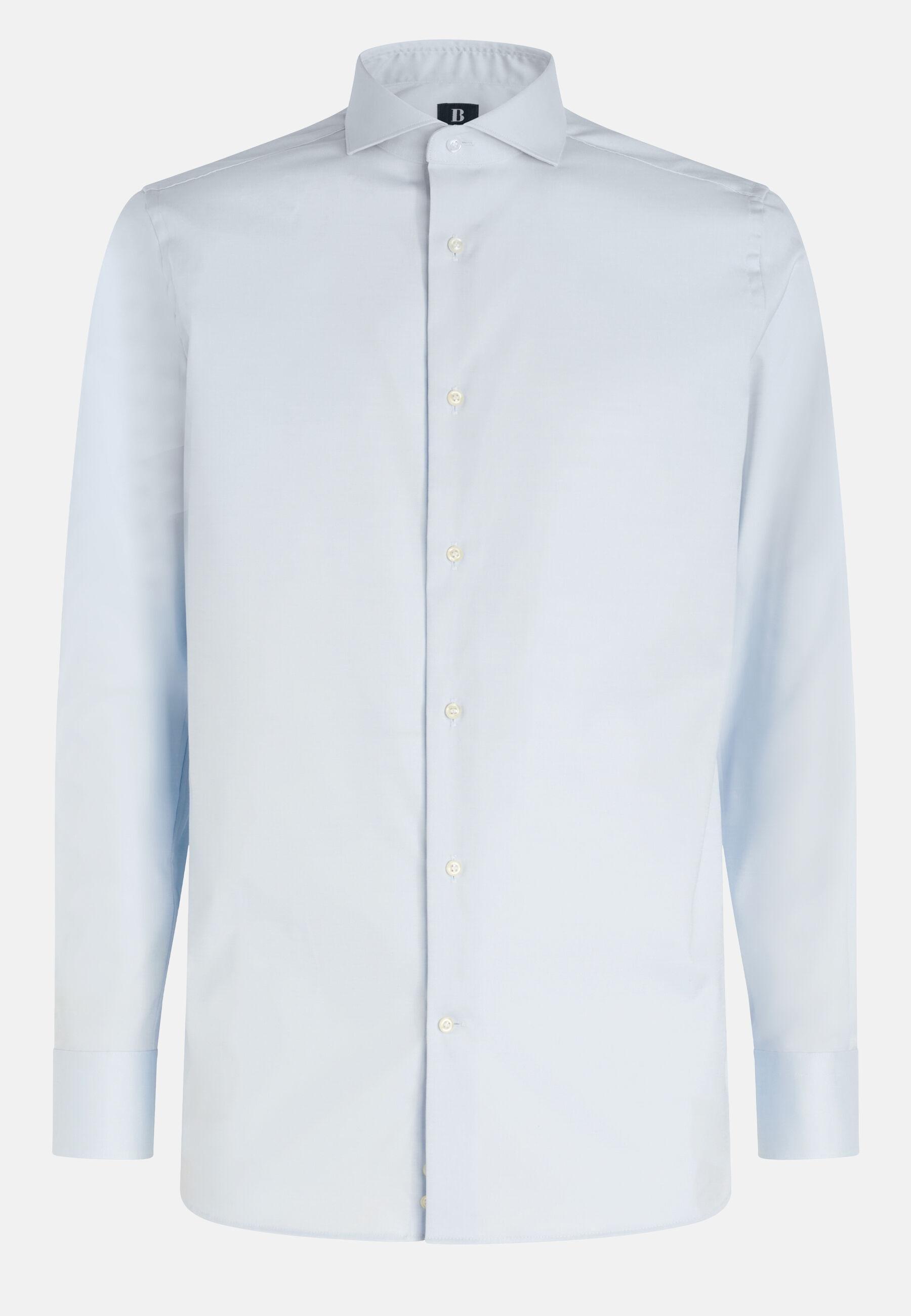 Stretch p.point napoli collar shirt regular fit Blue, Light Blue, large image number 10