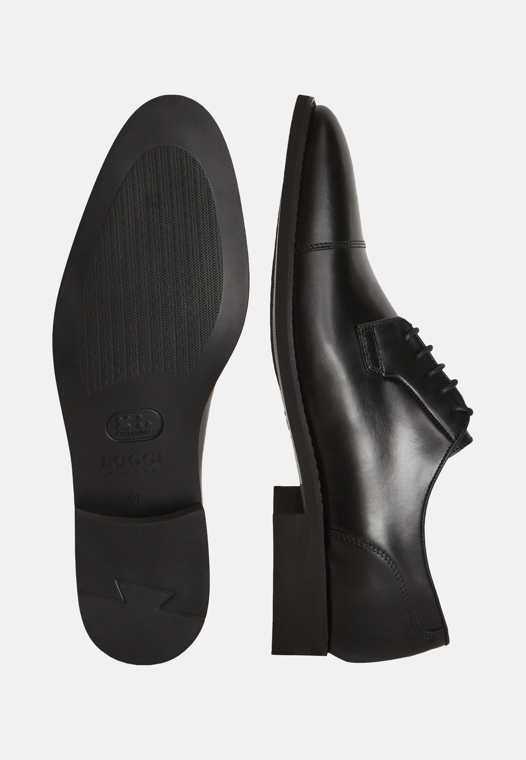 Boggi Milano - Black Leather Derby Shoes