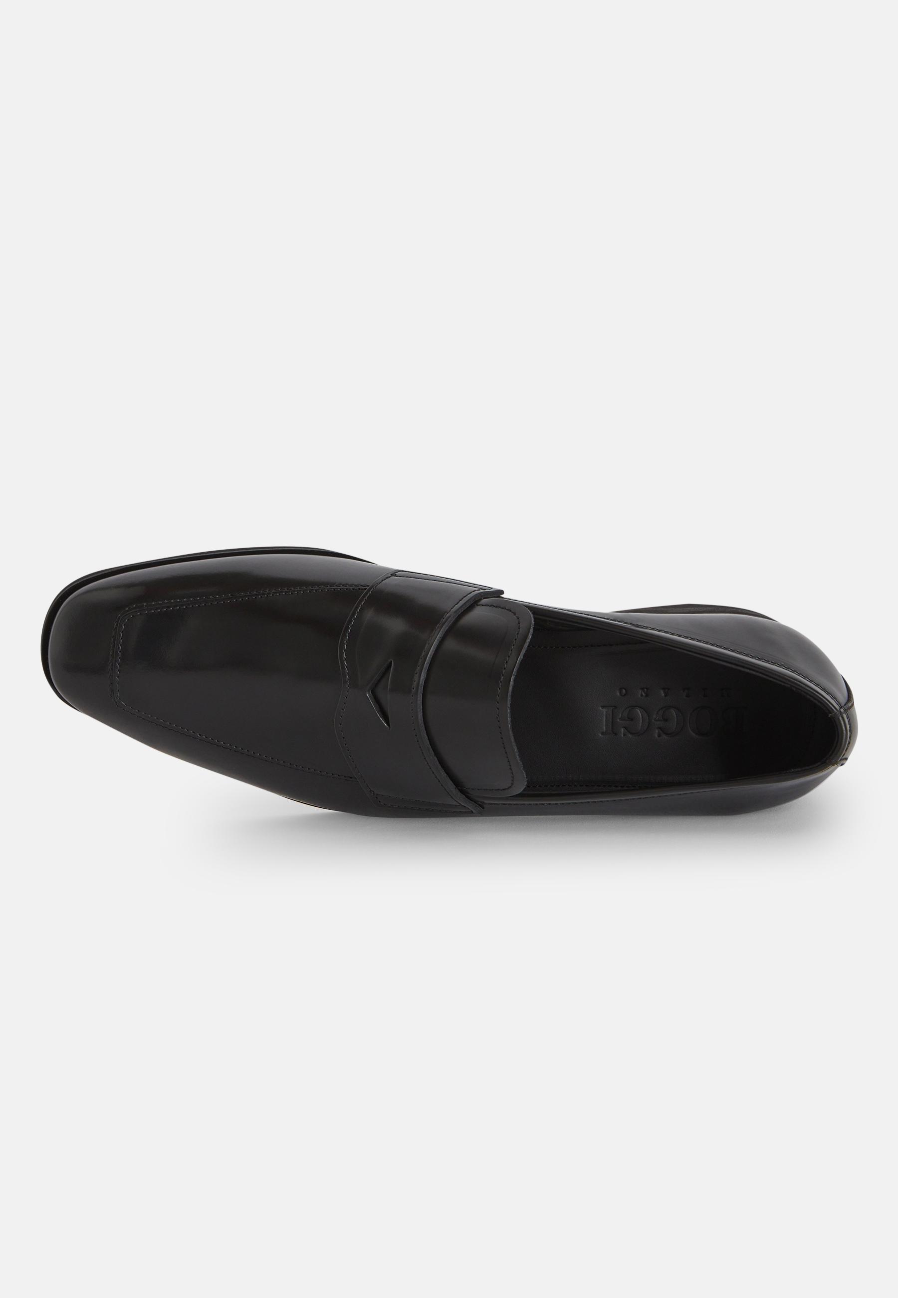 Black Leather Loafers, , large image number 3