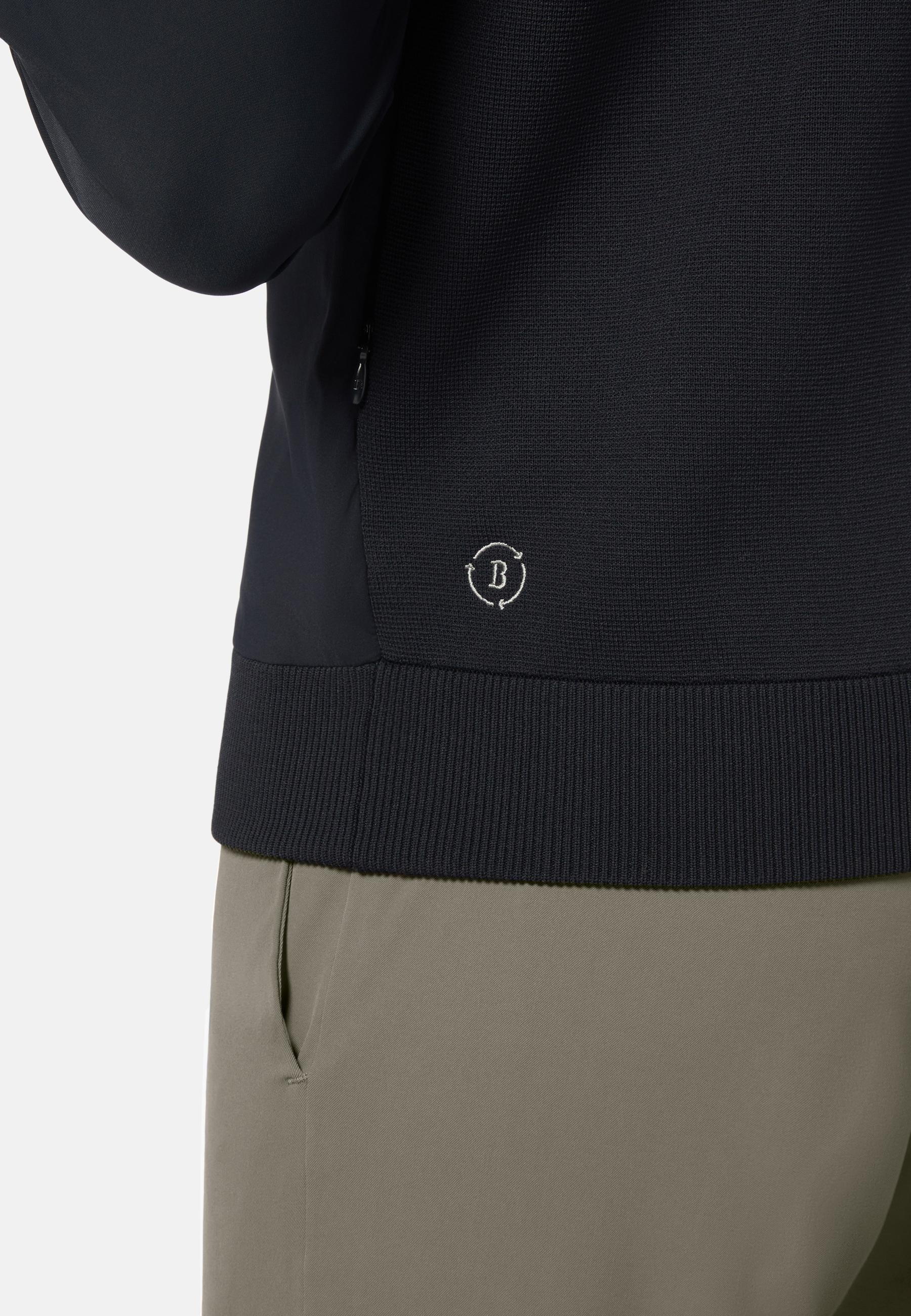Recycled And Technical Jersey Waistcoat Navy, , large image number 2