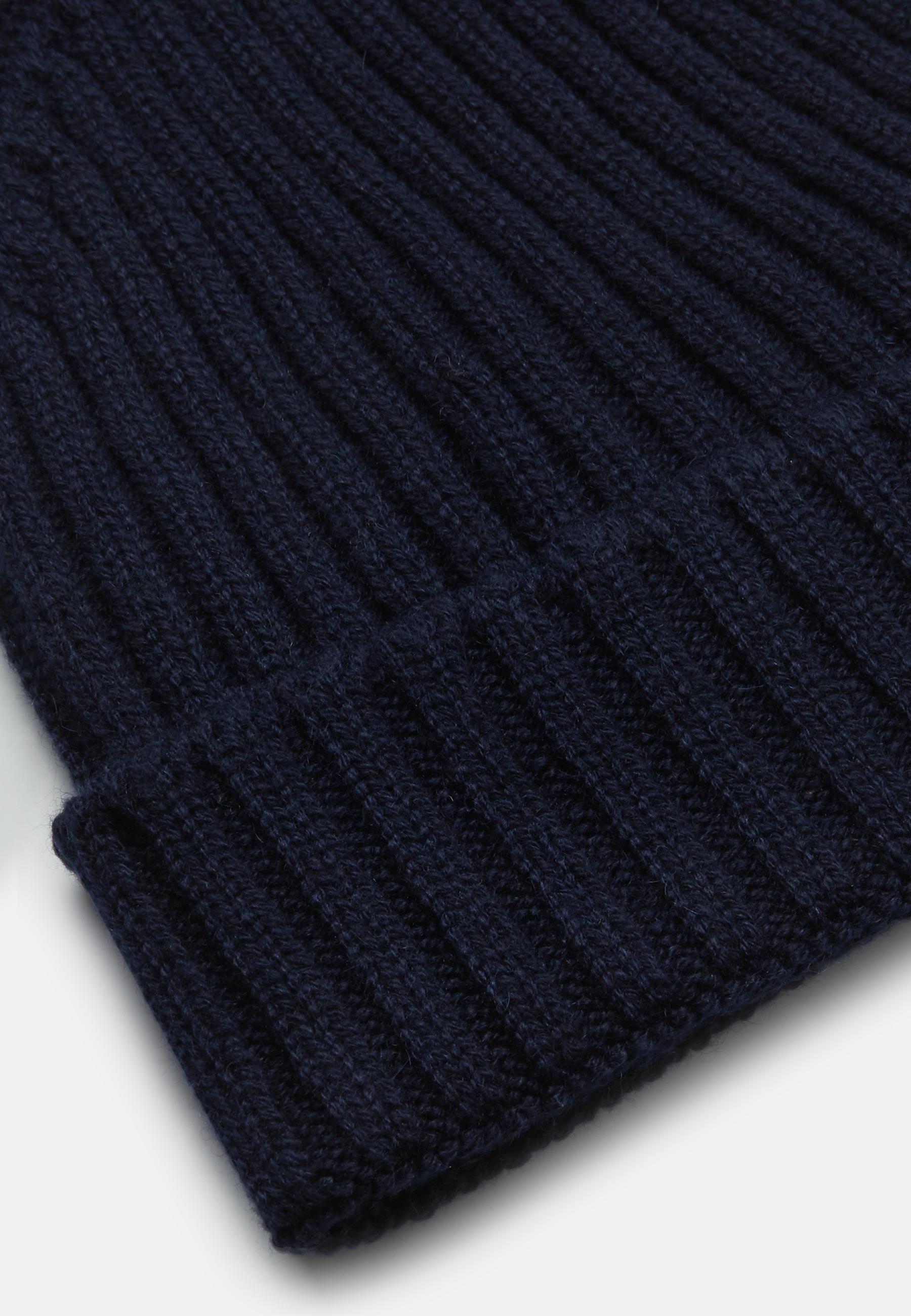 Navy Cashmere Hat, , large image number 0