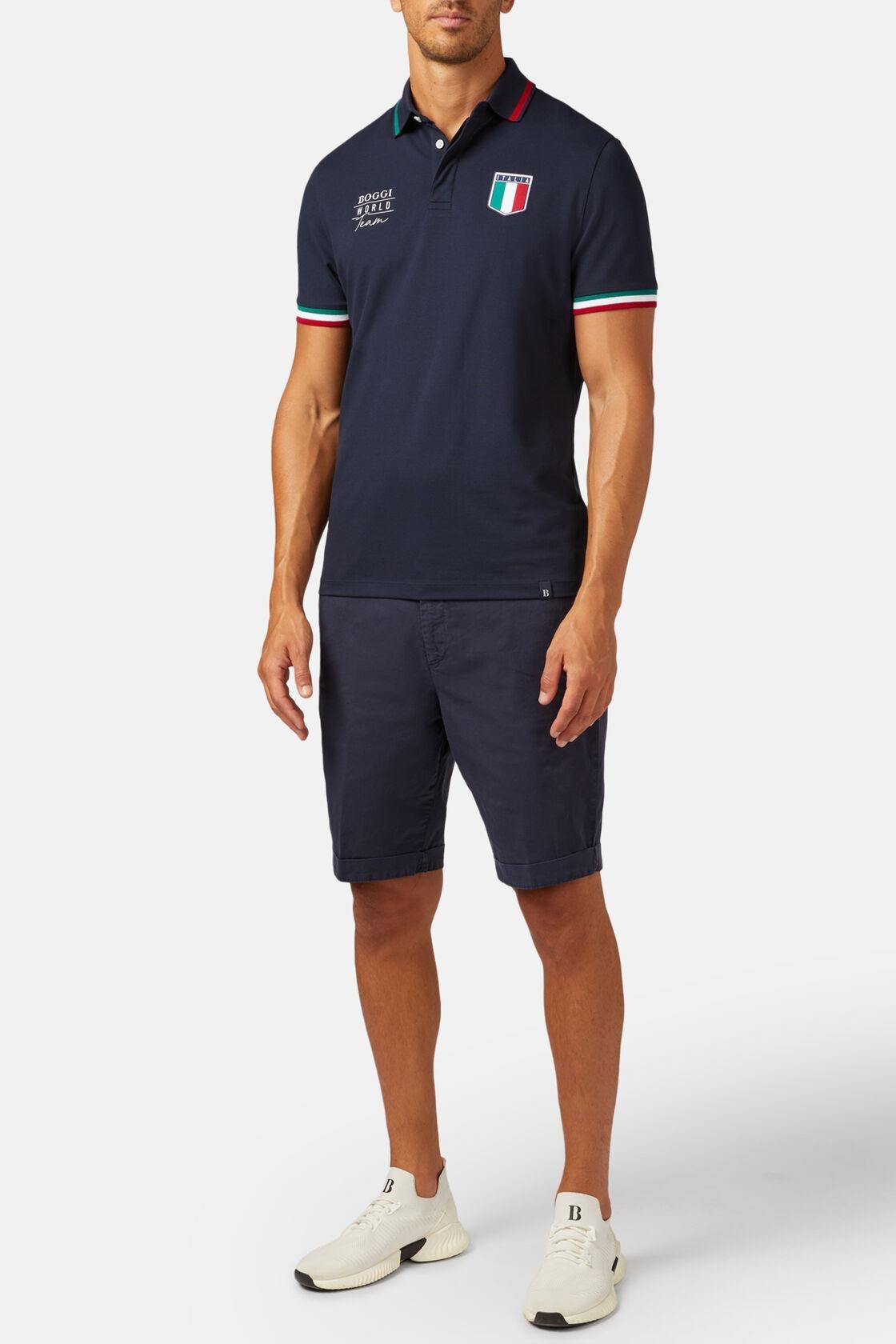 Blue Polo World Team In Piqu?� S Caf?�, , large image number 0