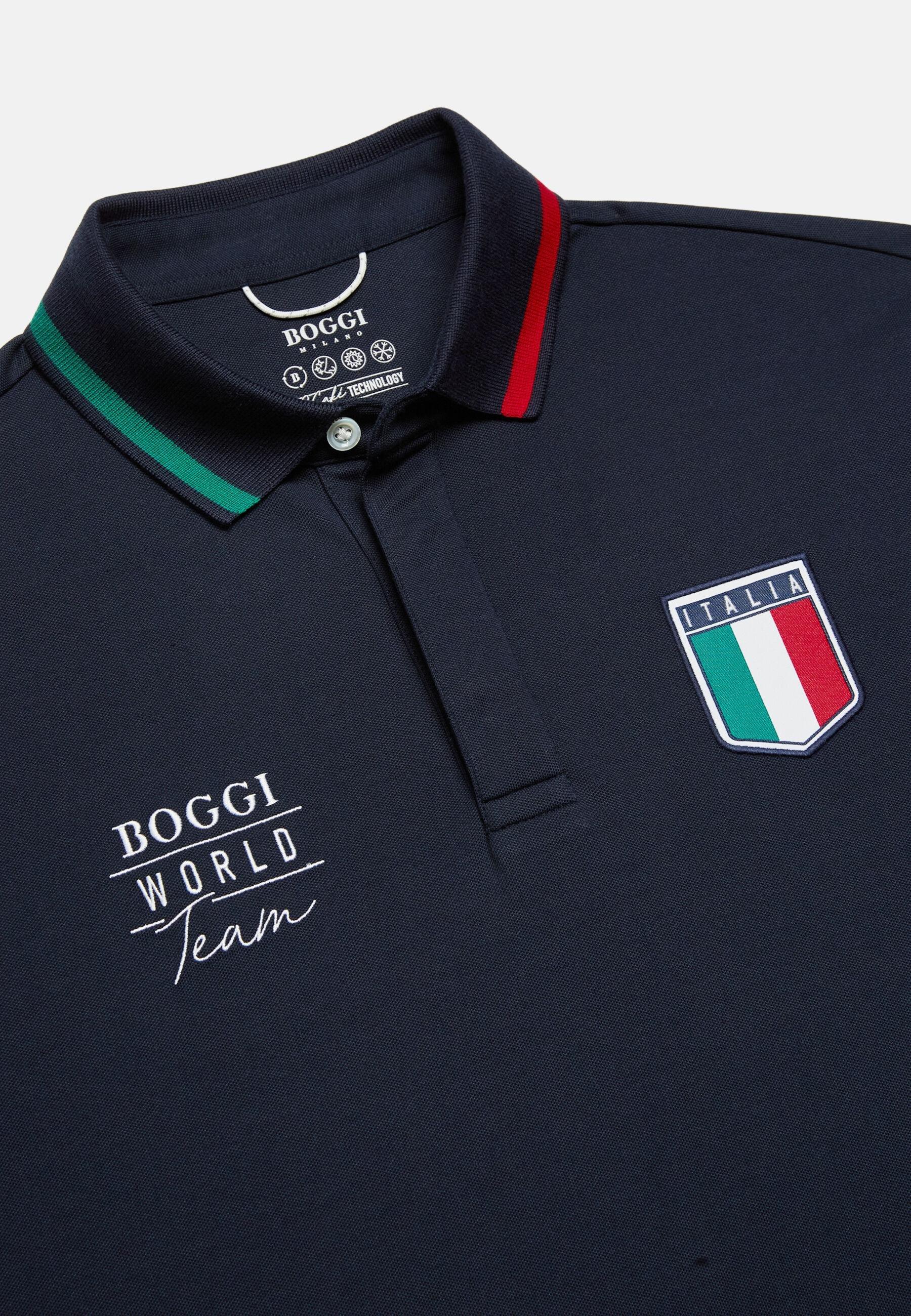 NAVY Polo World Team In Piqu&egrave; S Caf&eacute;, , large image number 7