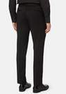 Boggi Milano - Black Trousers In Stretch Knitted Wool