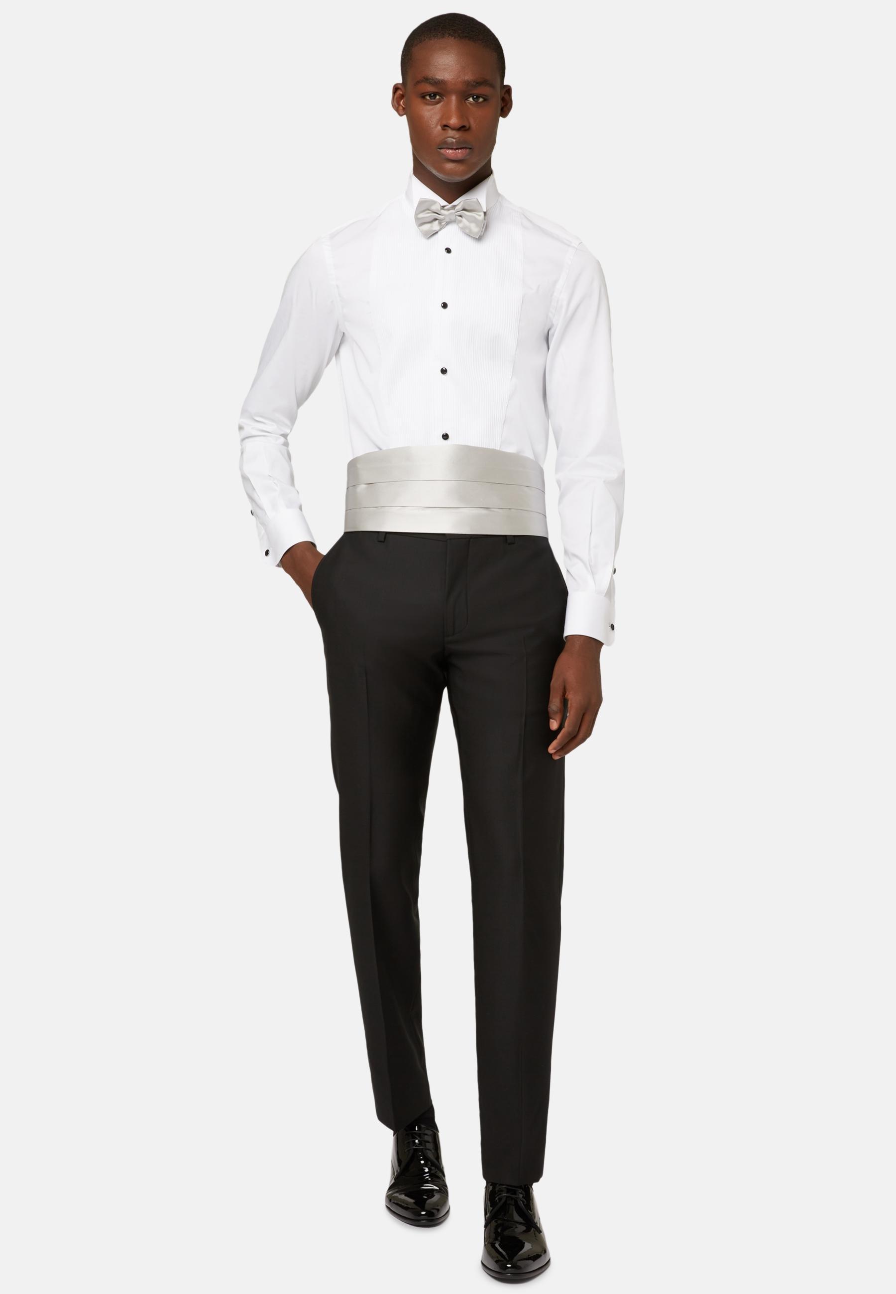 Boggi Milano - Black Wool Tuxedo Trousers