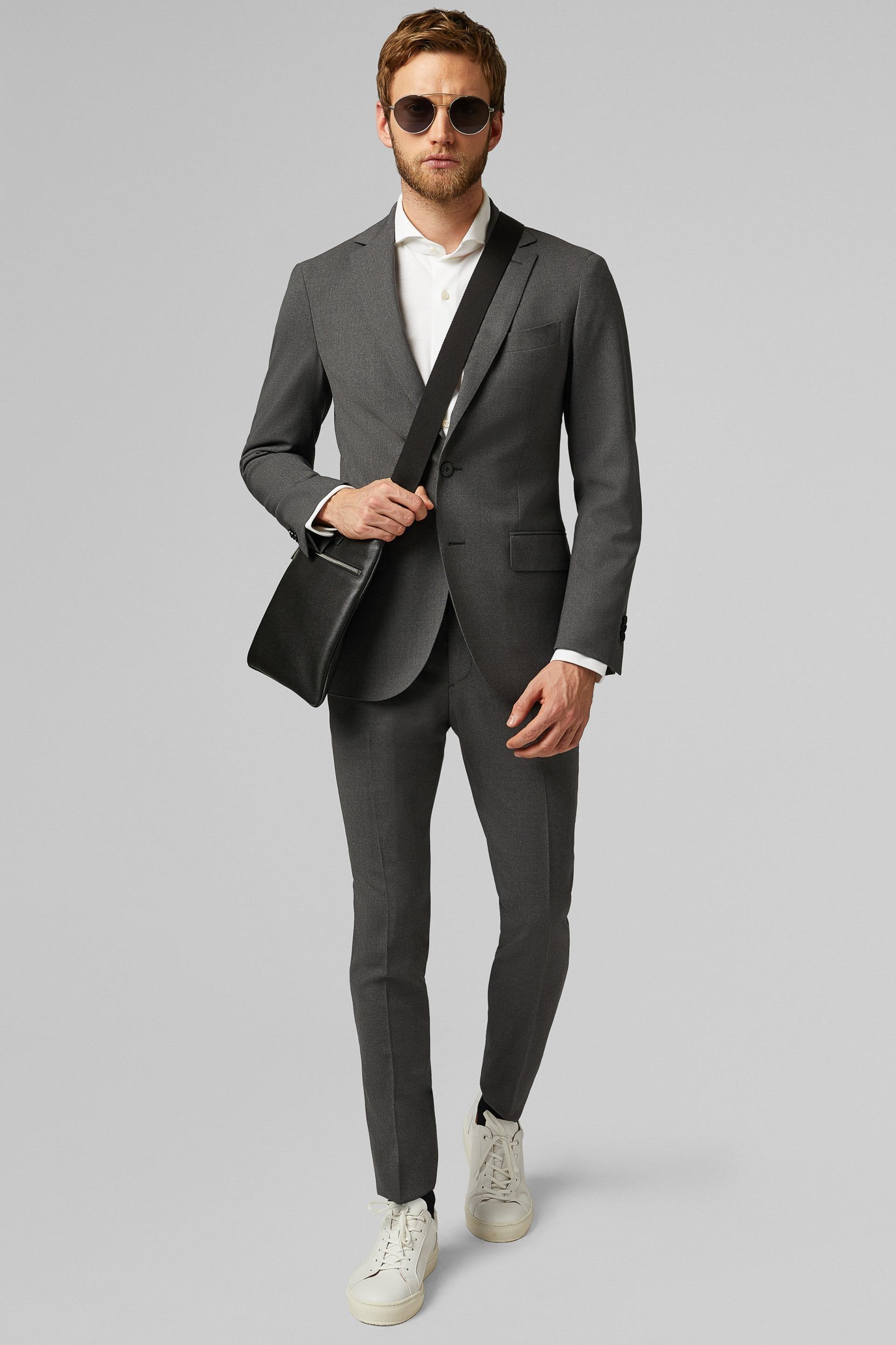 Grey Travel Wool Jacket, , medium