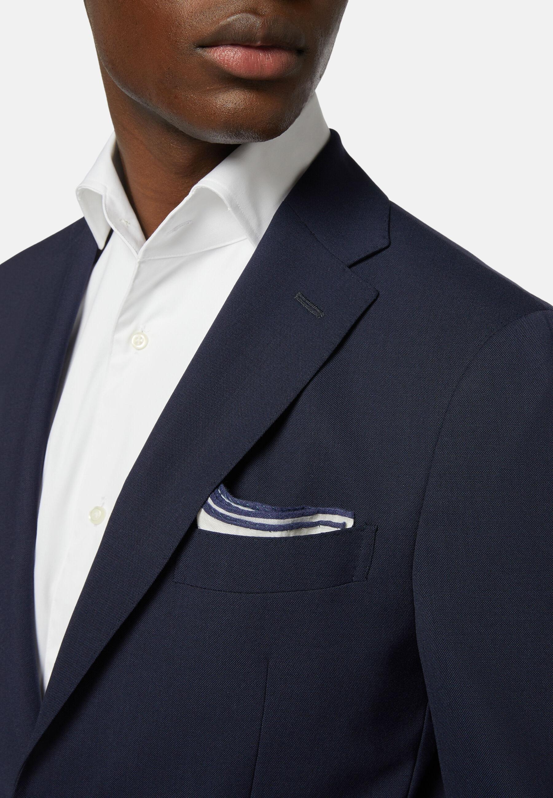 Blue Travel Wool Jacket Blue, Blue, large image number 5