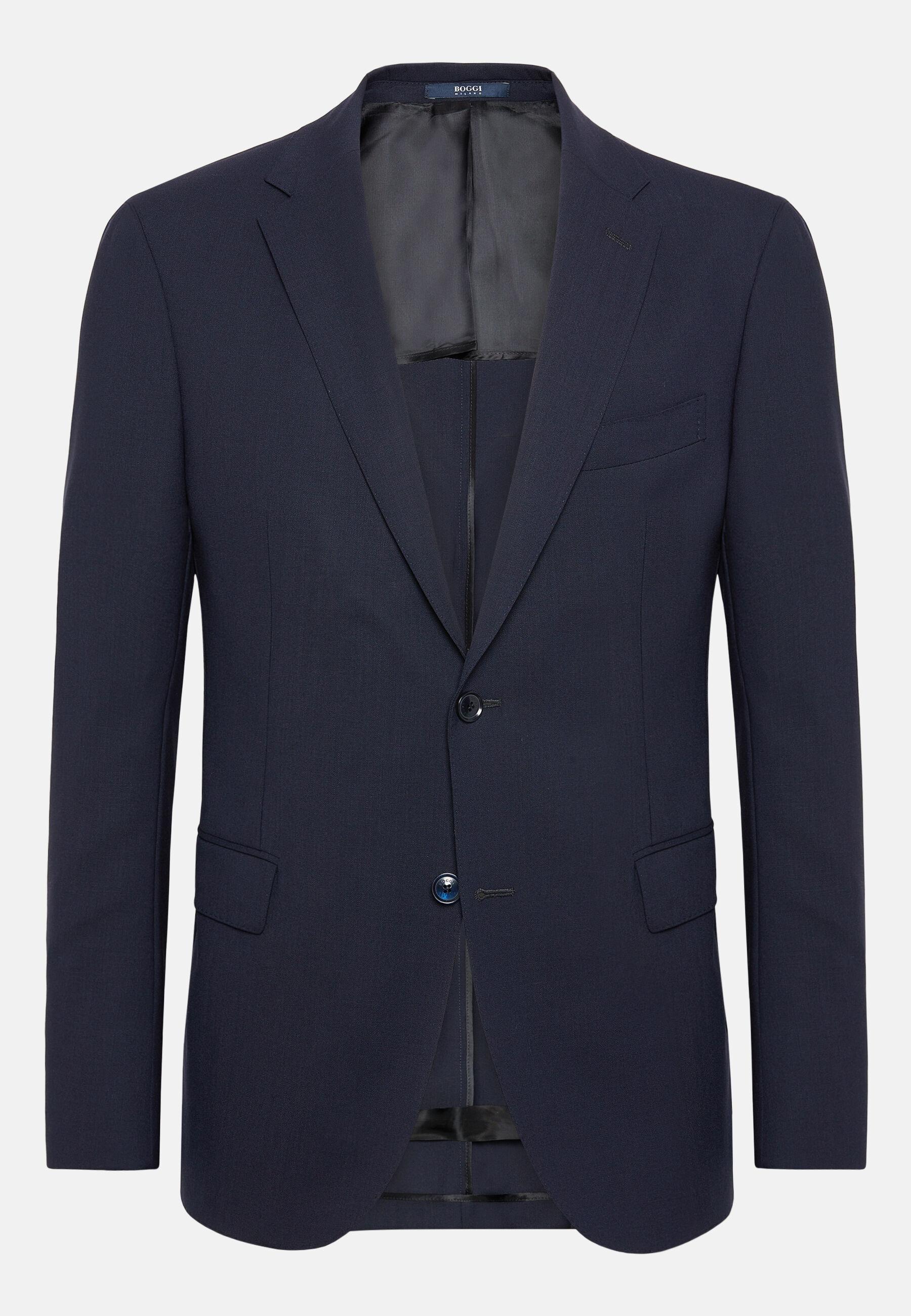 Blue Travel Wool Jacket Blue, Blue, large image number 7