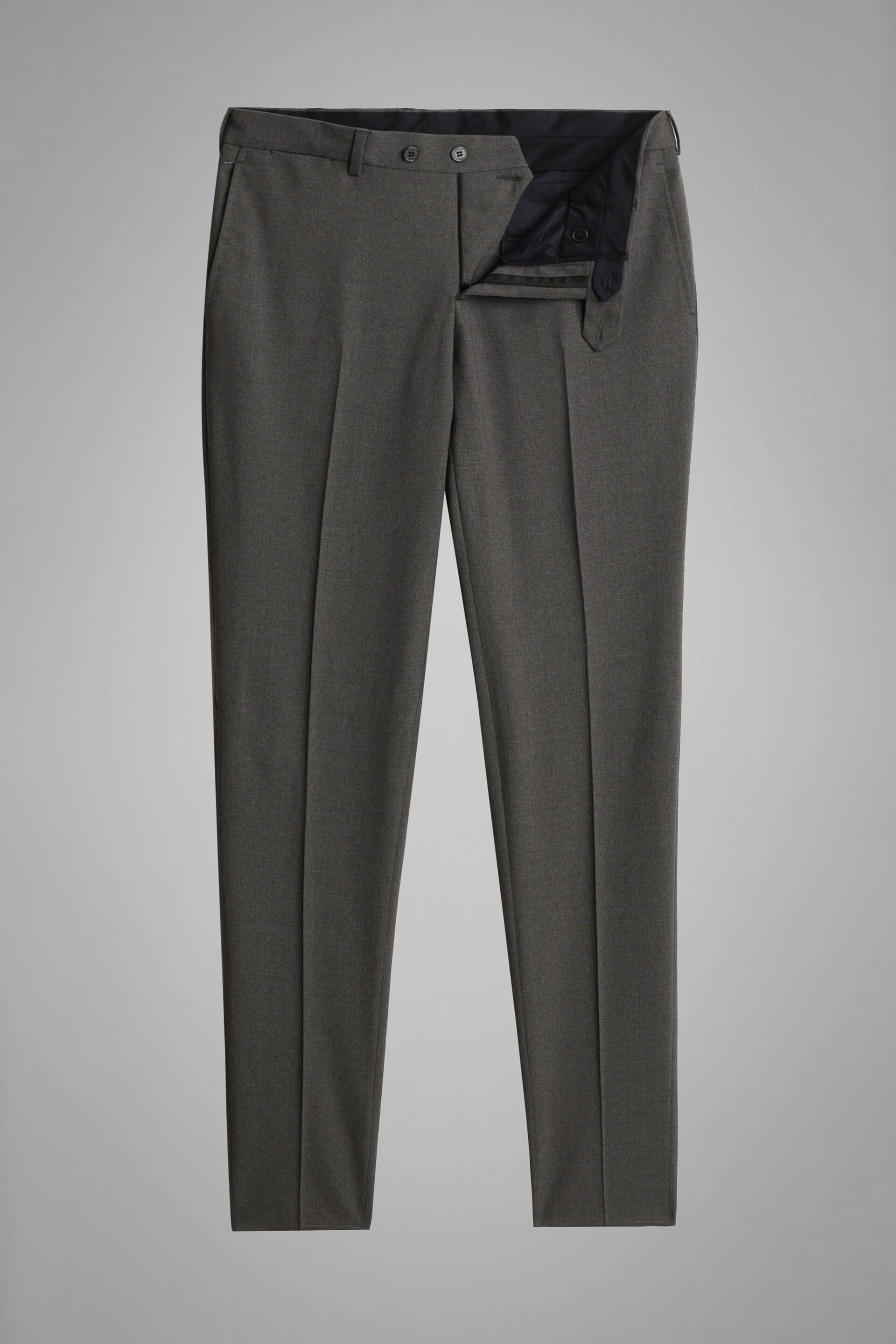 Travel Wool Trousers Grey, Grey, large image number 8