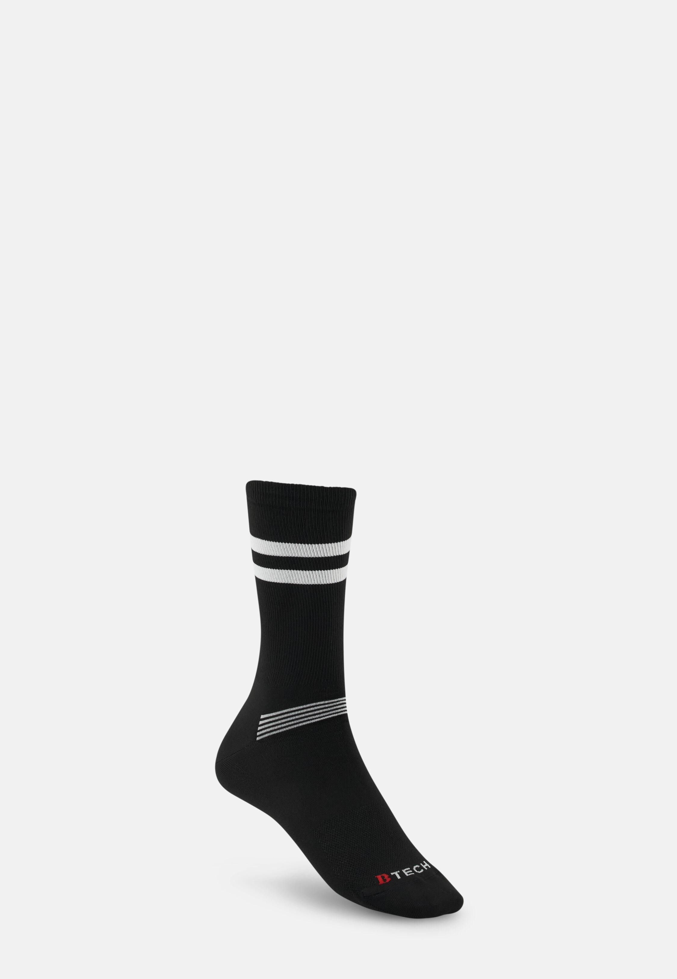 Technical Sporty Socks, Black, Black, medium