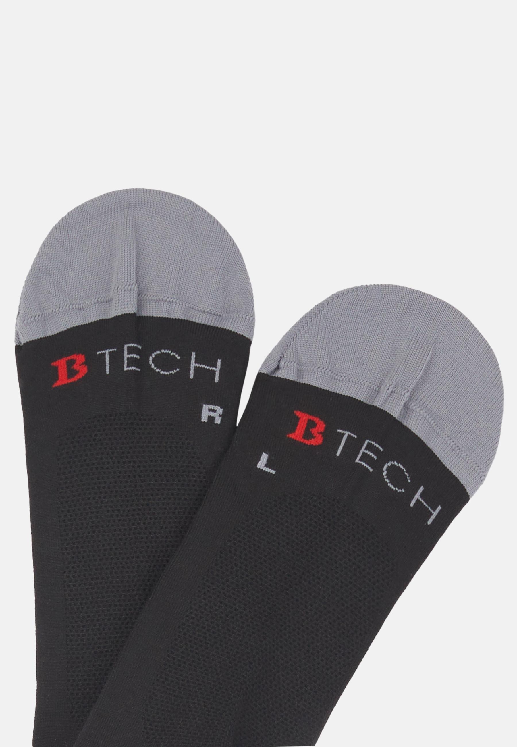 Black Technical Yarn Socks, Set Of 3, 3901_BLAC, large image number 0