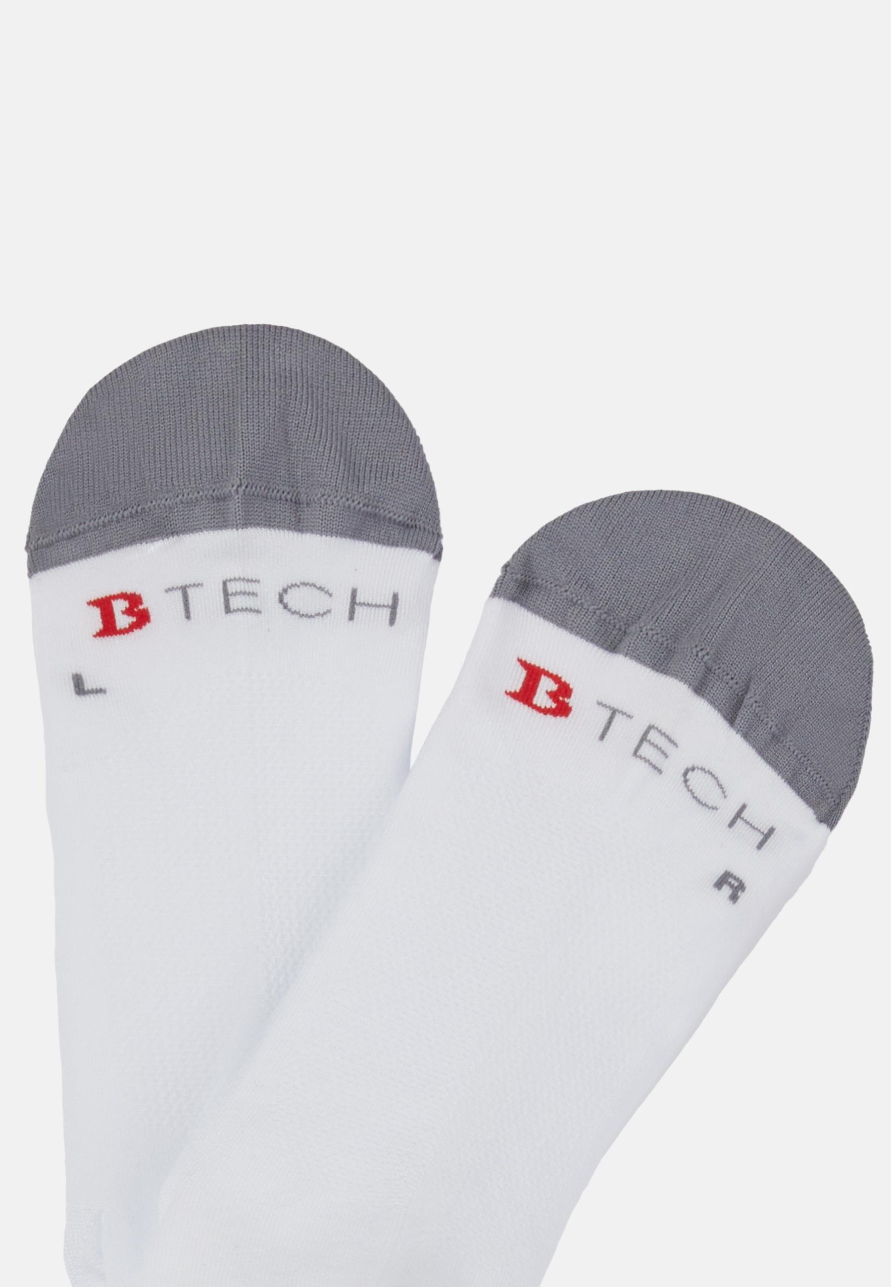 White Technical Yarn Socks, Set Of 3, , medium