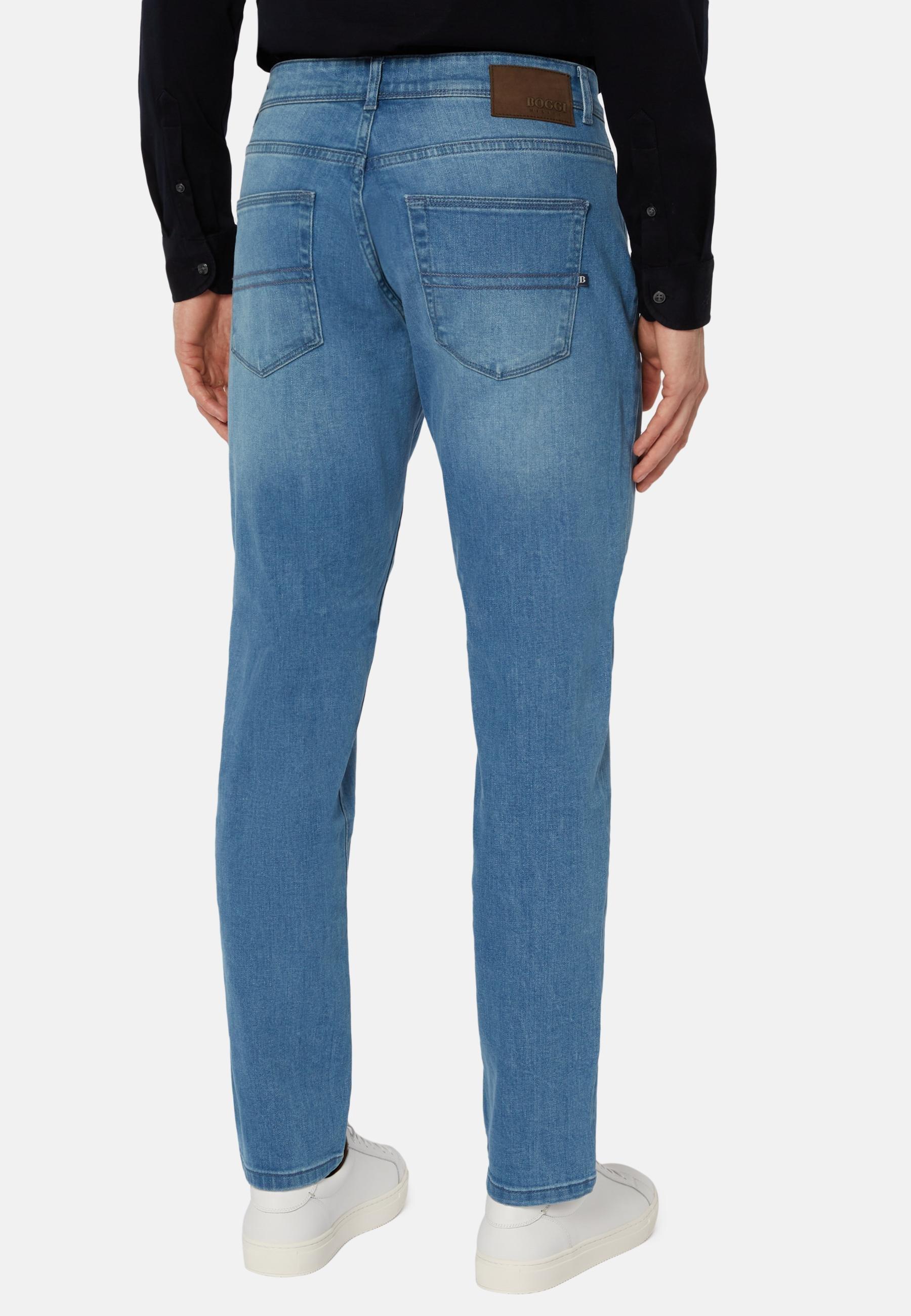 Stretch Denim Solid Slim Jeans, , large image number 2