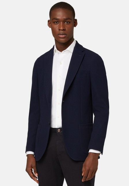 Boggi Milano - Navy Cotton B Jersey Jacket