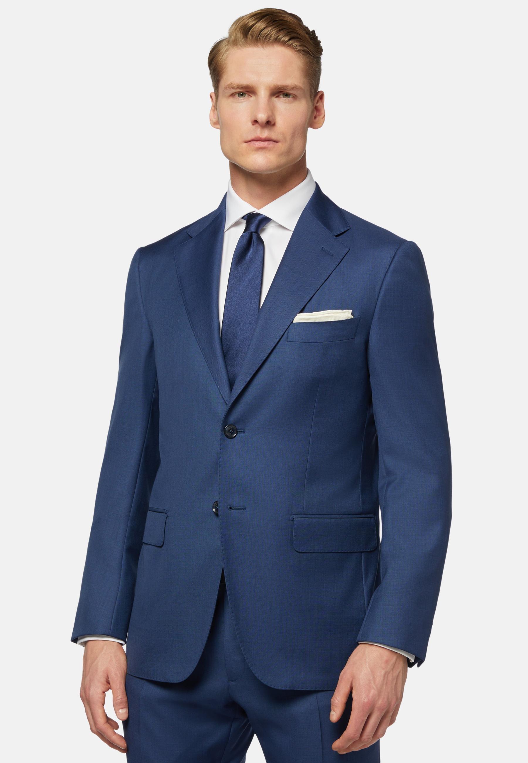 Blue Grisaille Wool Jacket, , medium