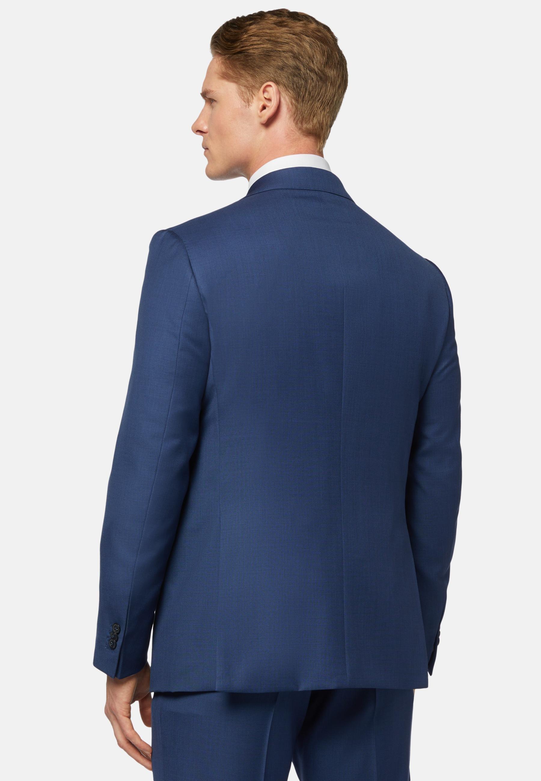 Blue Grisaille Wool Jacket, , large image number 1