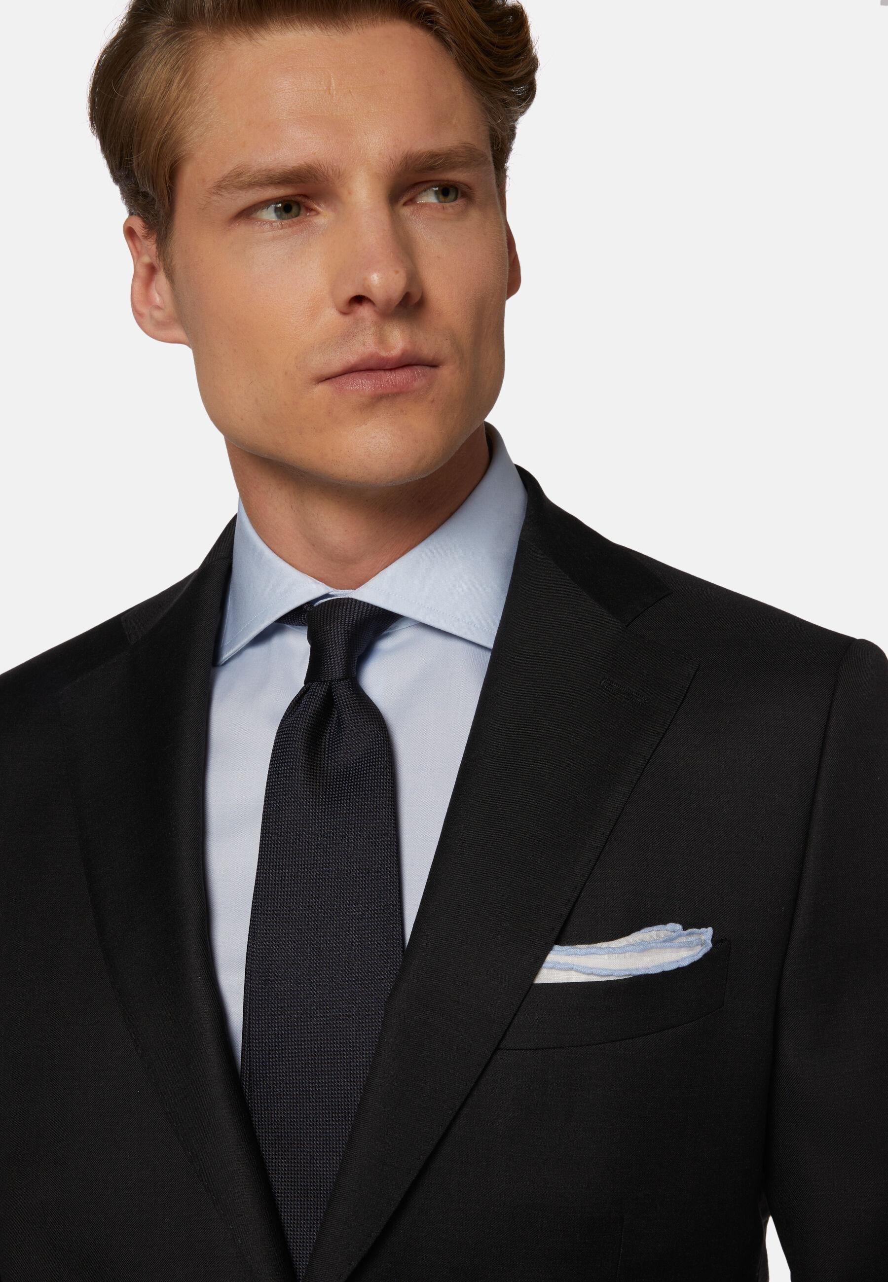 Charcoal Grey Super 130 Wool Jacket Black, Charcoal, large image number 5