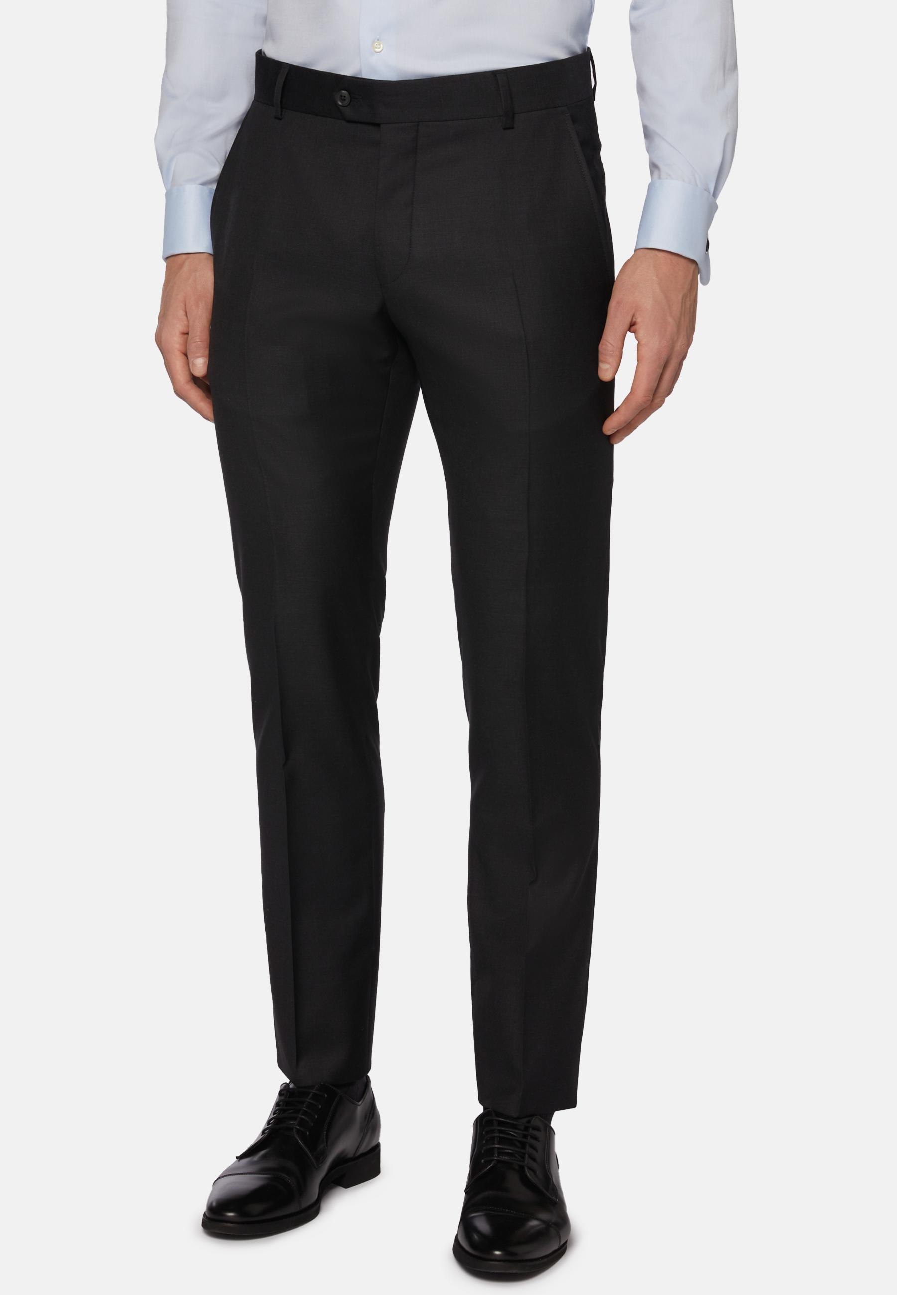 Grey Super Wool Trousers, , medium
