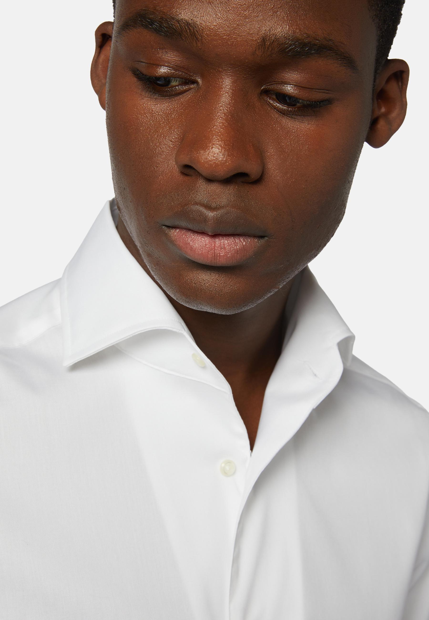 Boggi Milano - White Pinpoint Cotton Shirt