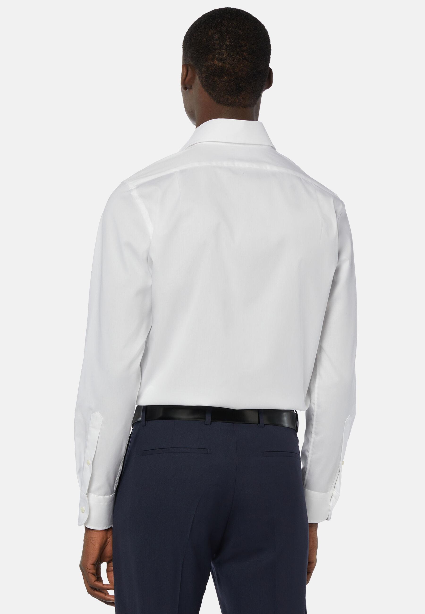 Pinpoint Cotton Shirt White, 3901_WHIT, large image number 3