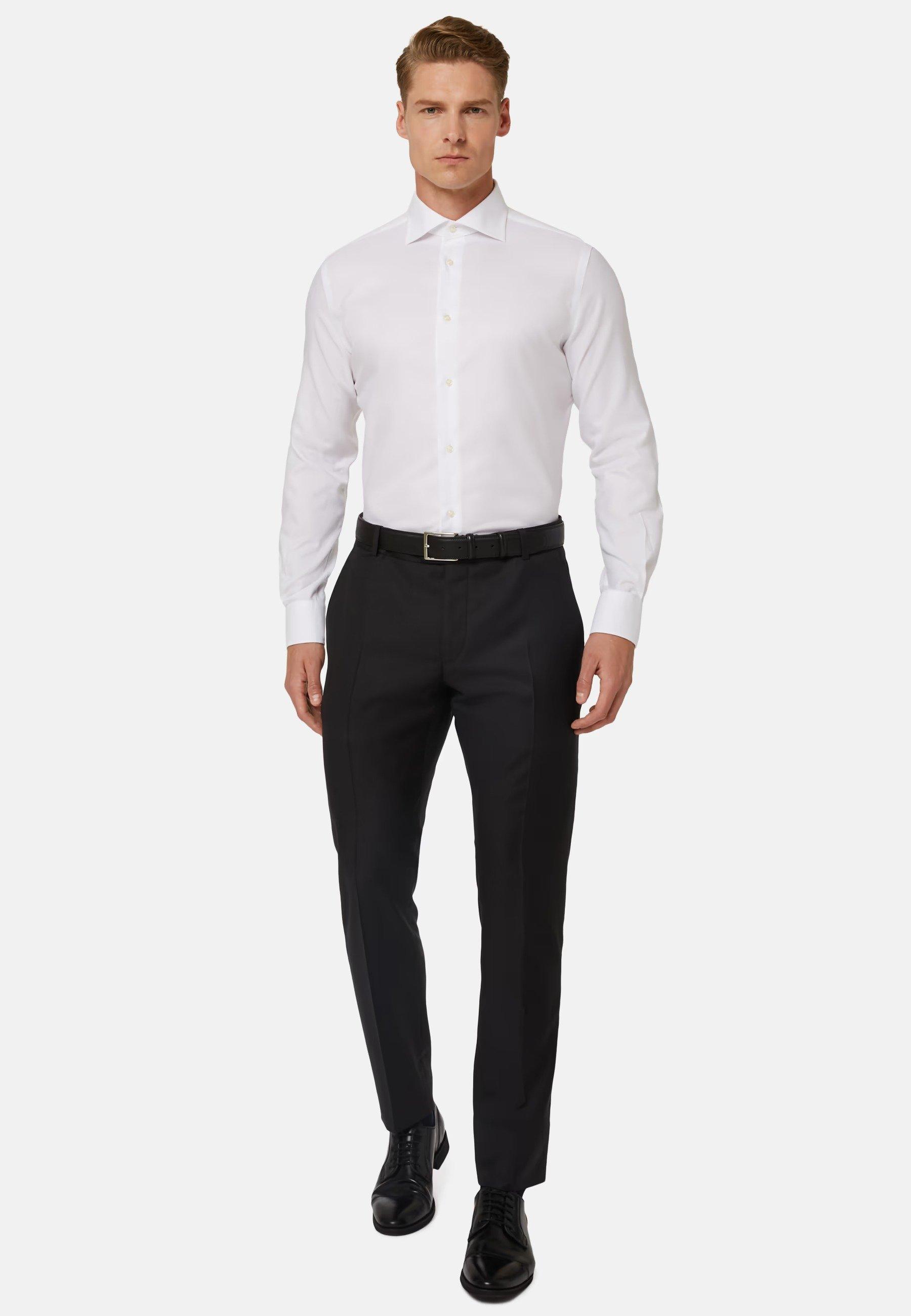 Cotton Plain Formal Shirt, , large image number 1