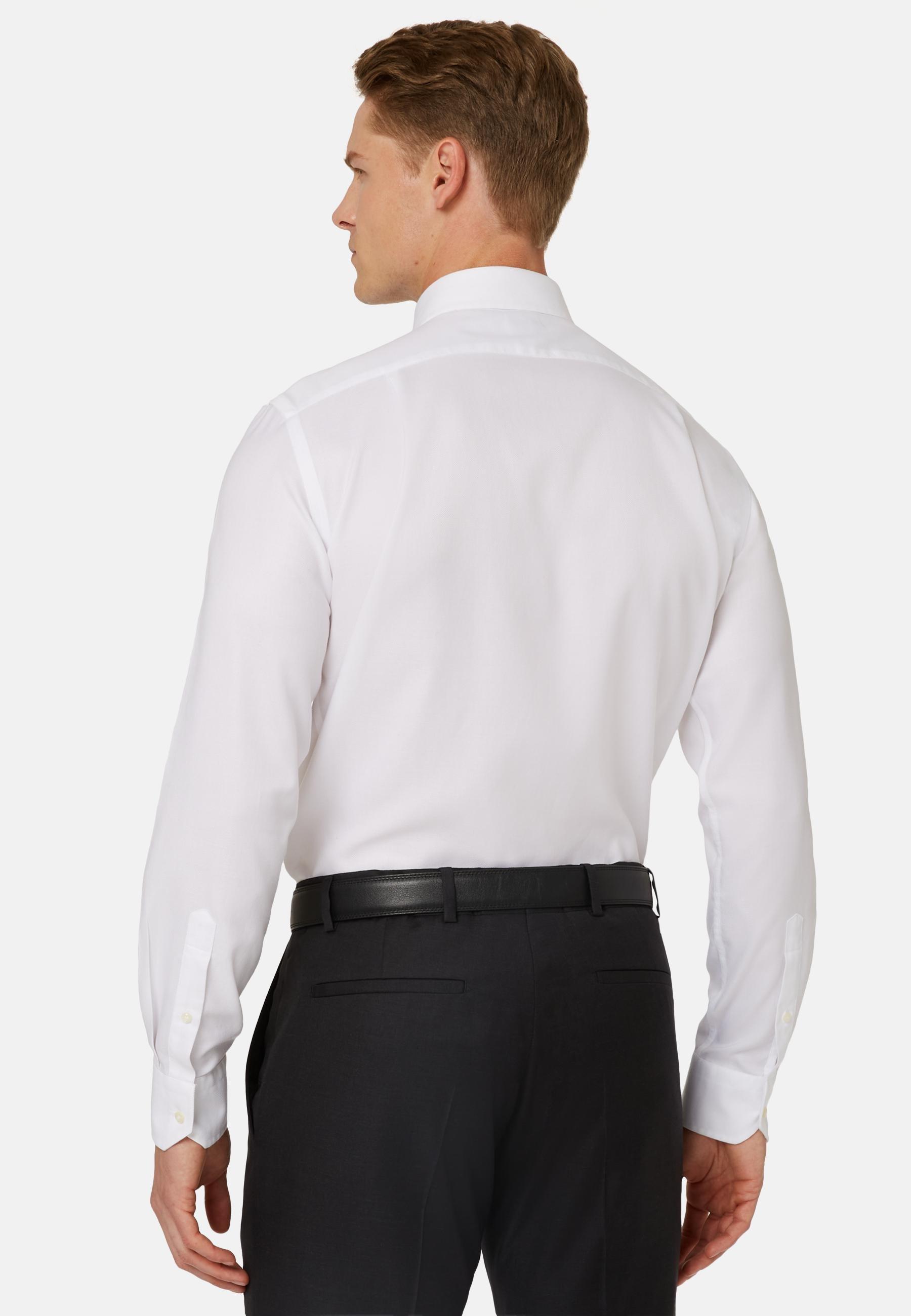 White Cotton Dobby Shirt, , large image number 5