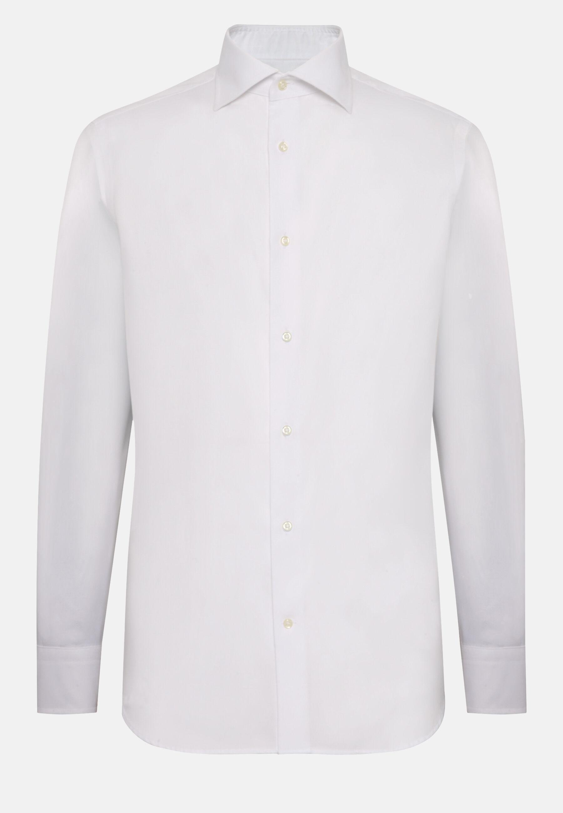 Cotton Dobby Shirt White, 3901_WHIT, large image number 9