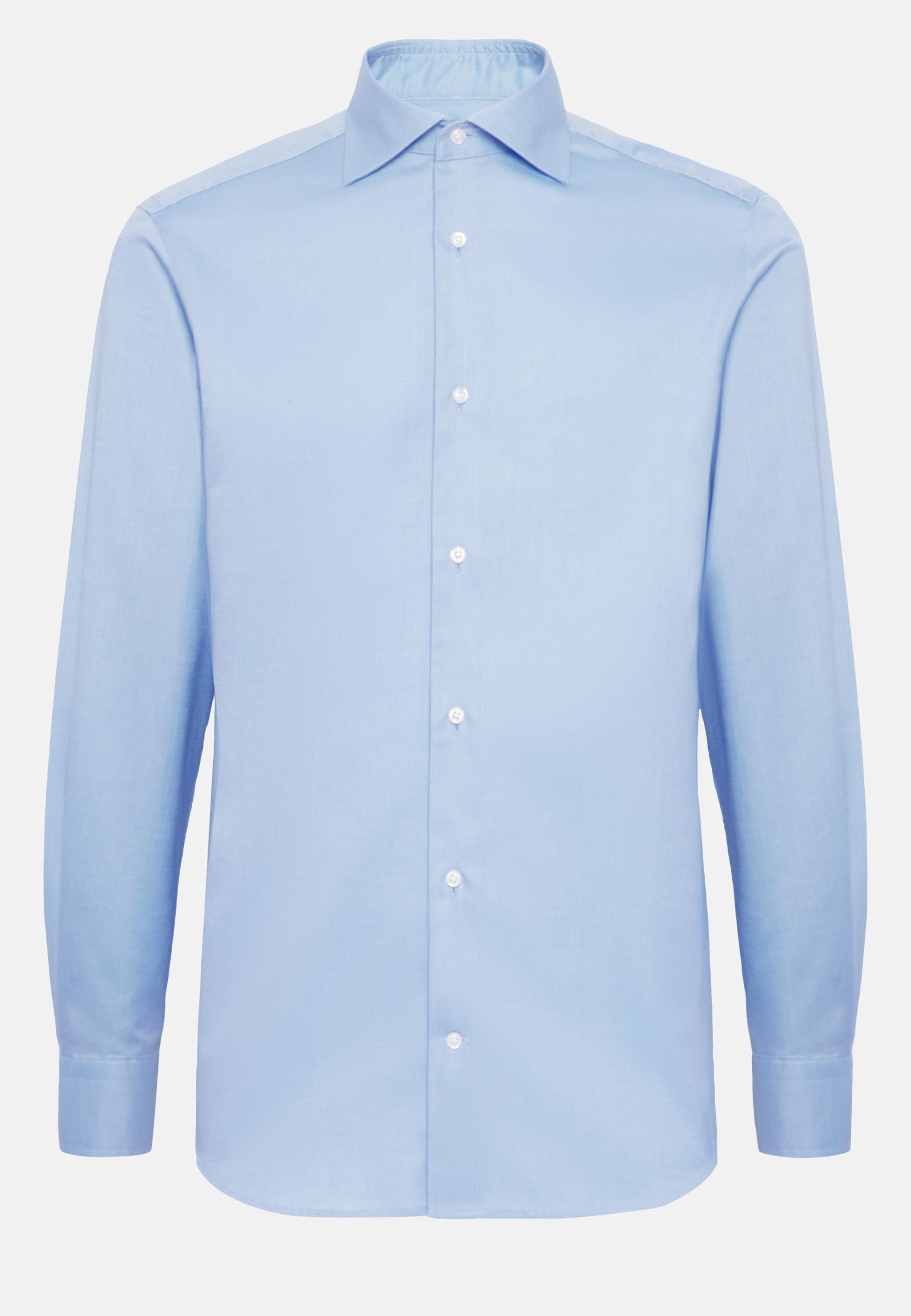Boggi Milano - Blue Cotton Twill Shirt