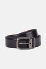 Boggi Milano - Black Reversible Smooth Leather Belt