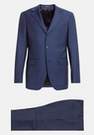 Boggi Milano - Blue Suit in Stretch Wool Pinstripe