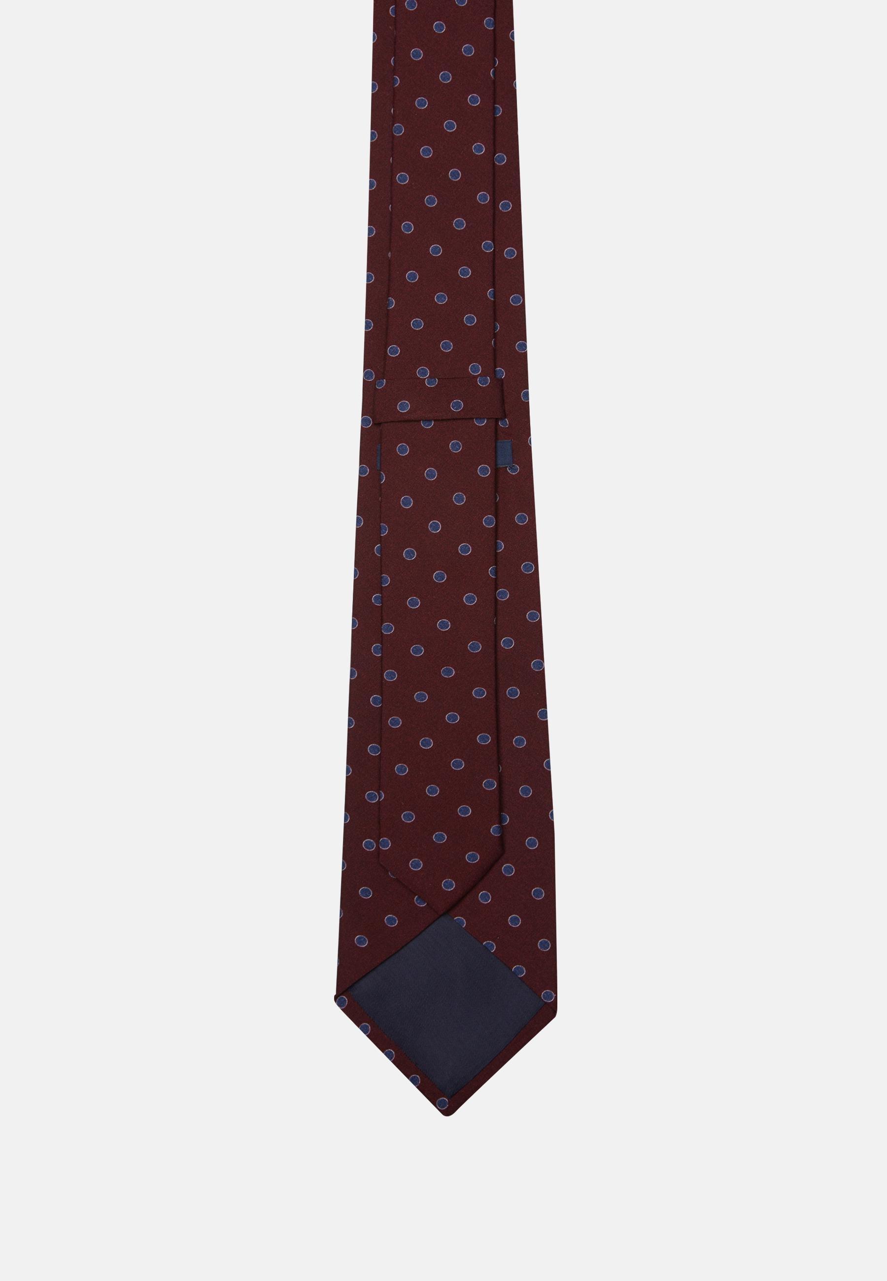 Red Polka Dot Silk Tie, , large image number 1