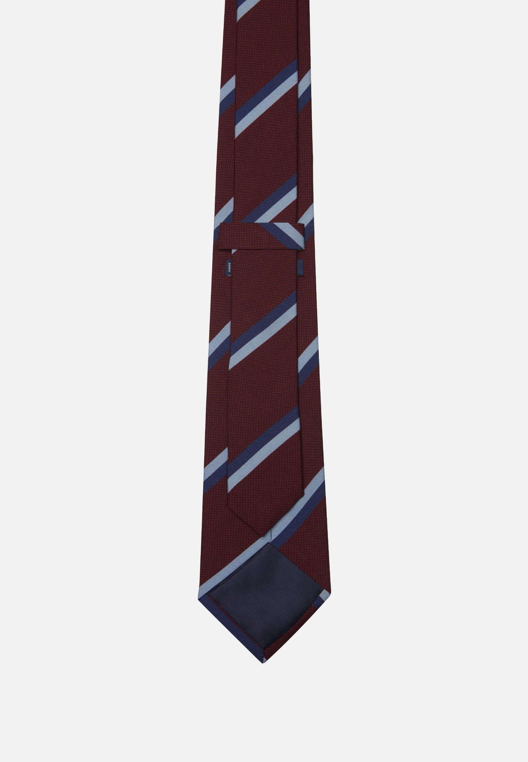 Red Regimental Silk Tie, , large image number 1
