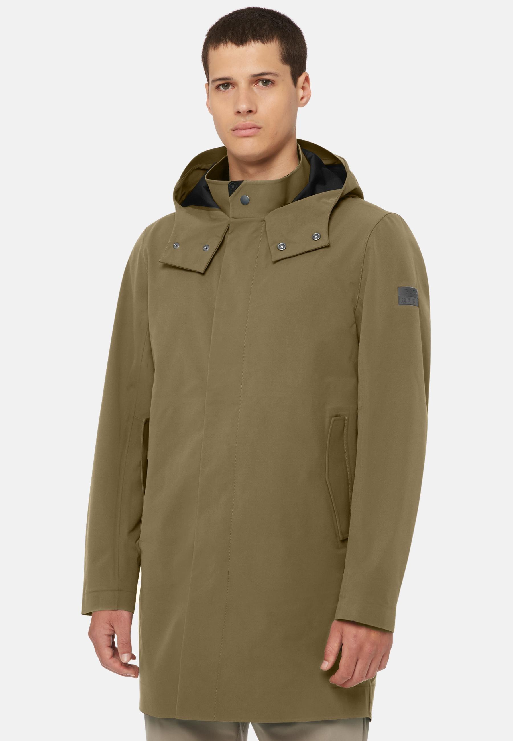 B Tech Recycled Technical Fabric Parka Green, , large image number 0