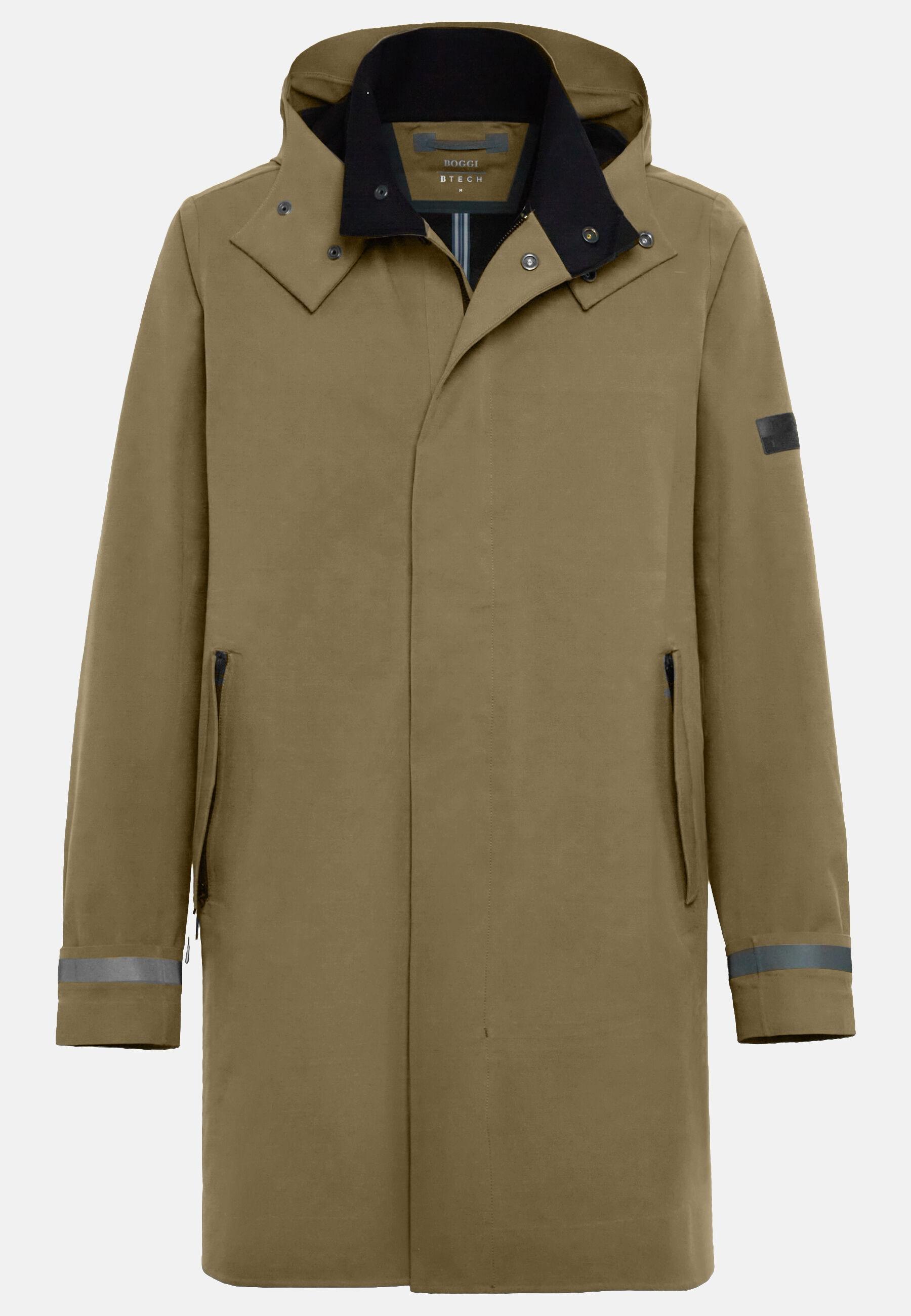 B Tech Recycled Technical Fabric Parka Green, Military Green, large image number 7