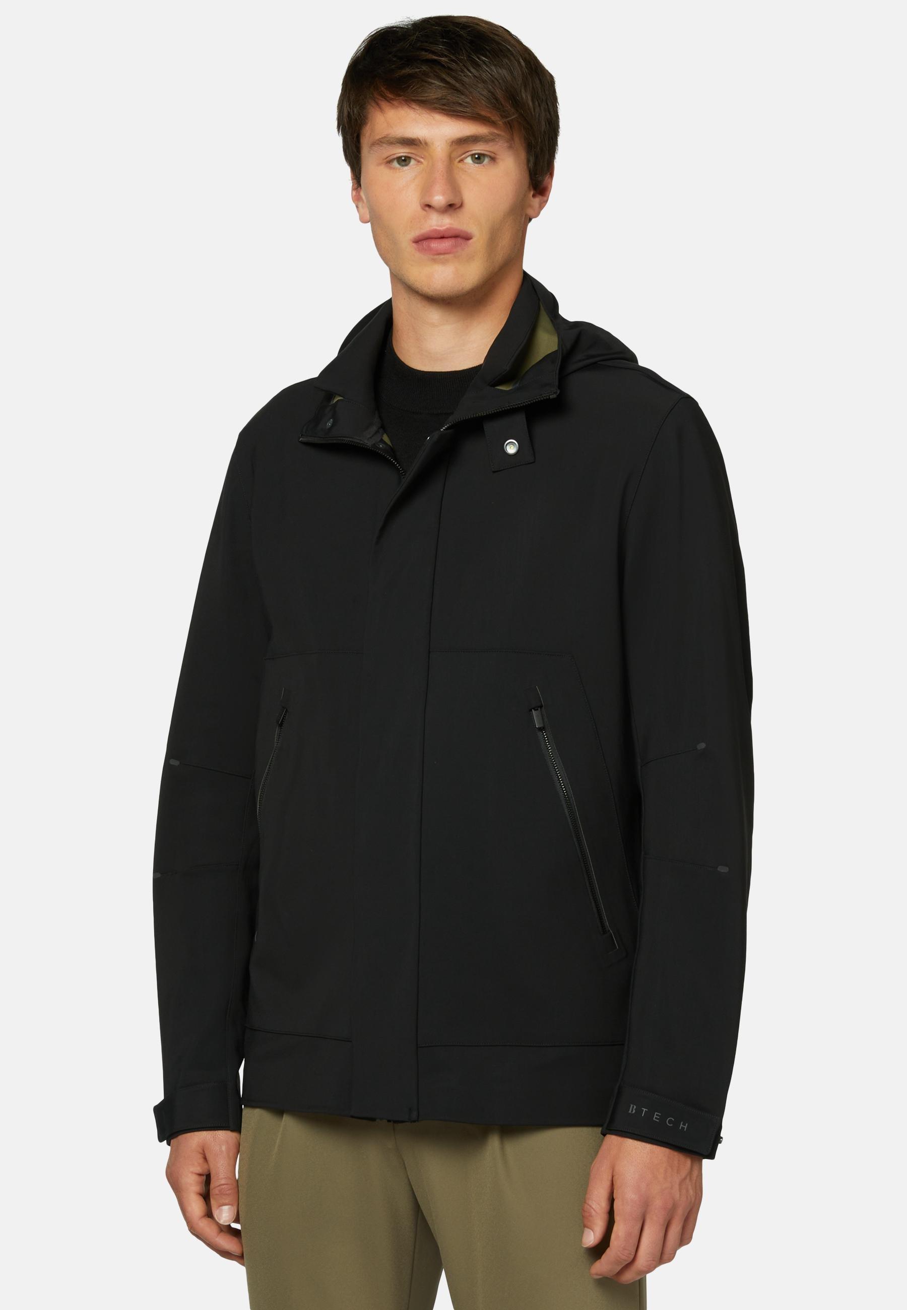 B Tech Recycled Technical Fabric Jacket Black, , large image number 0