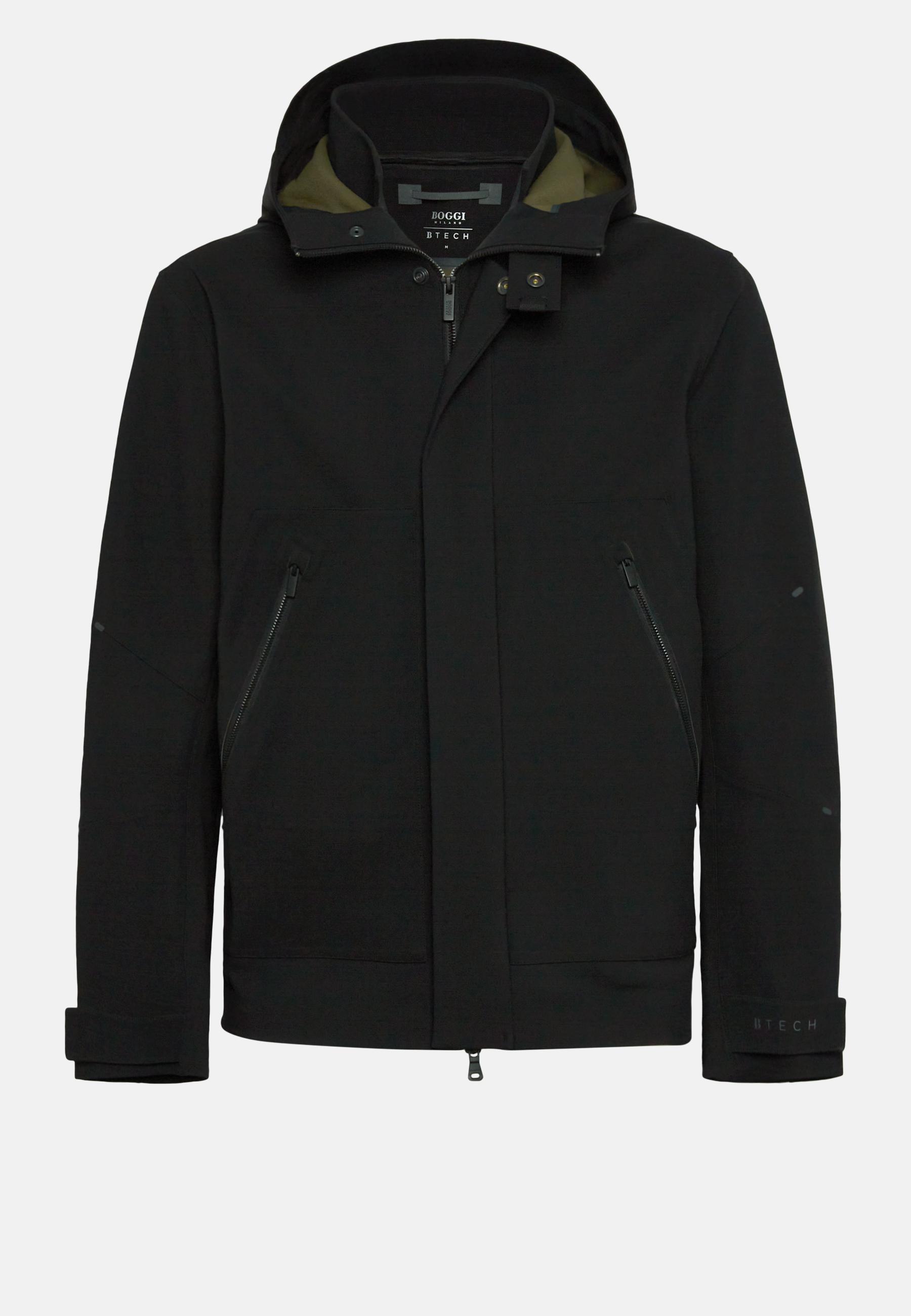 B Tech Recycled Technical Fabric Jacket Black, 3901_BLAC, large image number 6