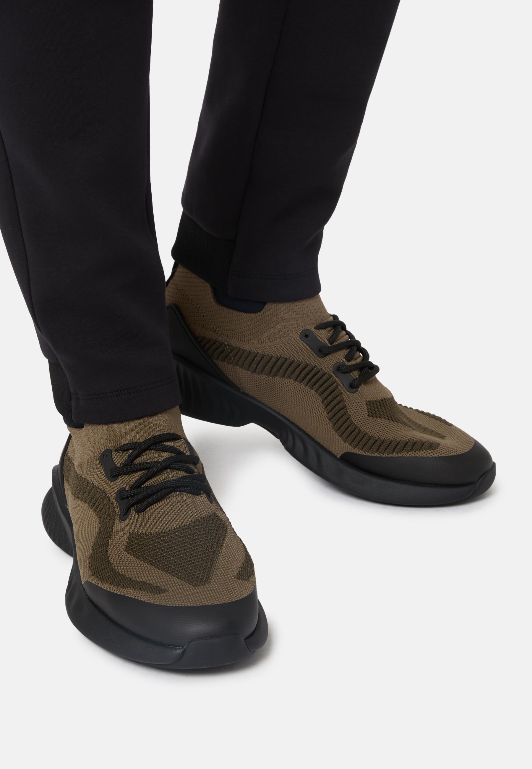 Recycled Yarn Willow Trainers Green, Military Green, medium