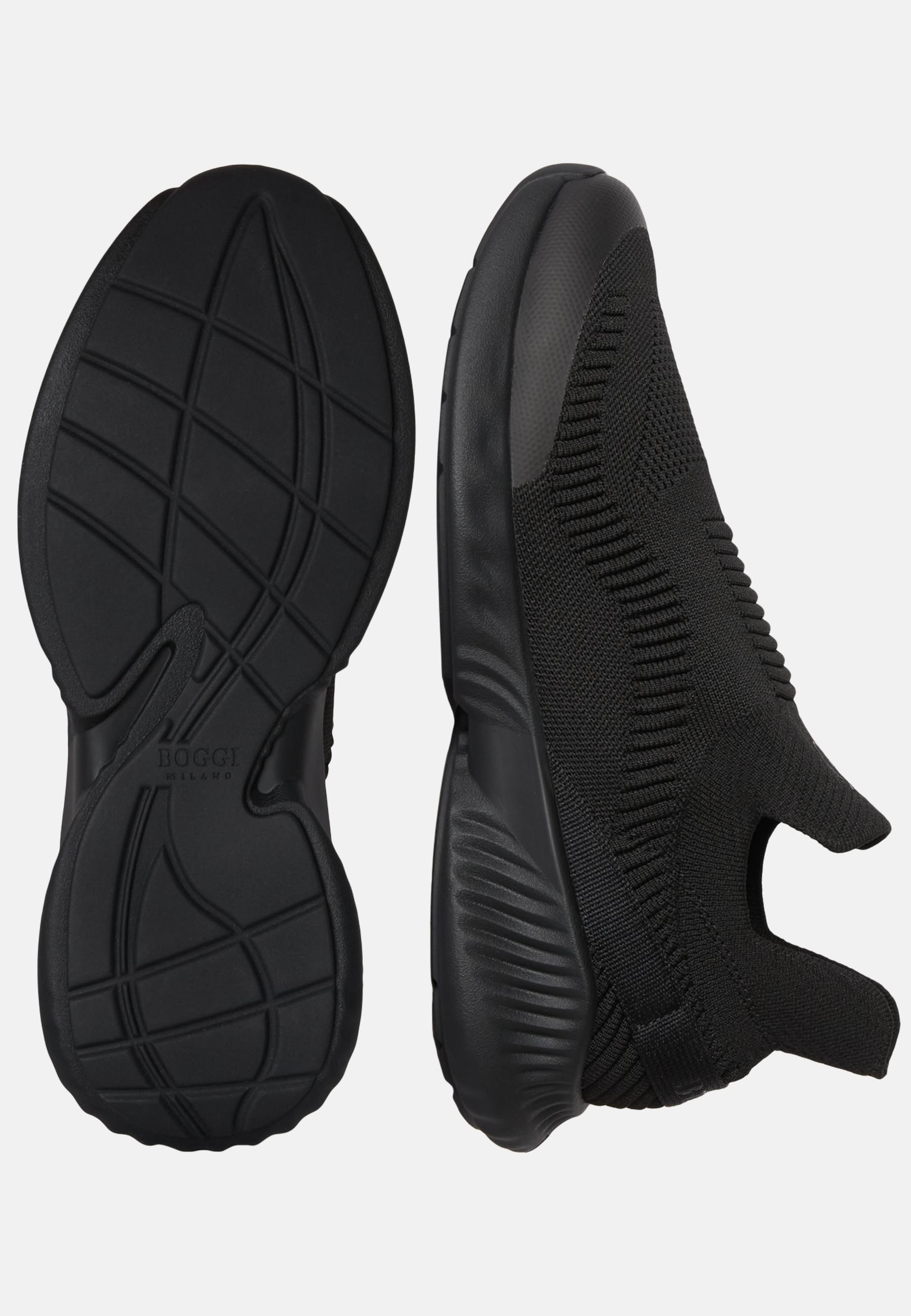 Recycled Yarn Willow Trainers Black, Black, large image number 4