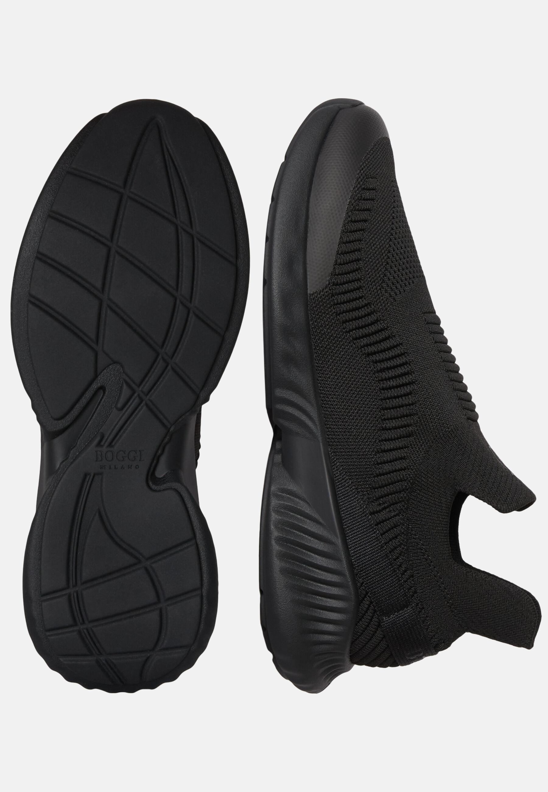 Recycled Yarn Willow Trainers Black, Black, large image number 5