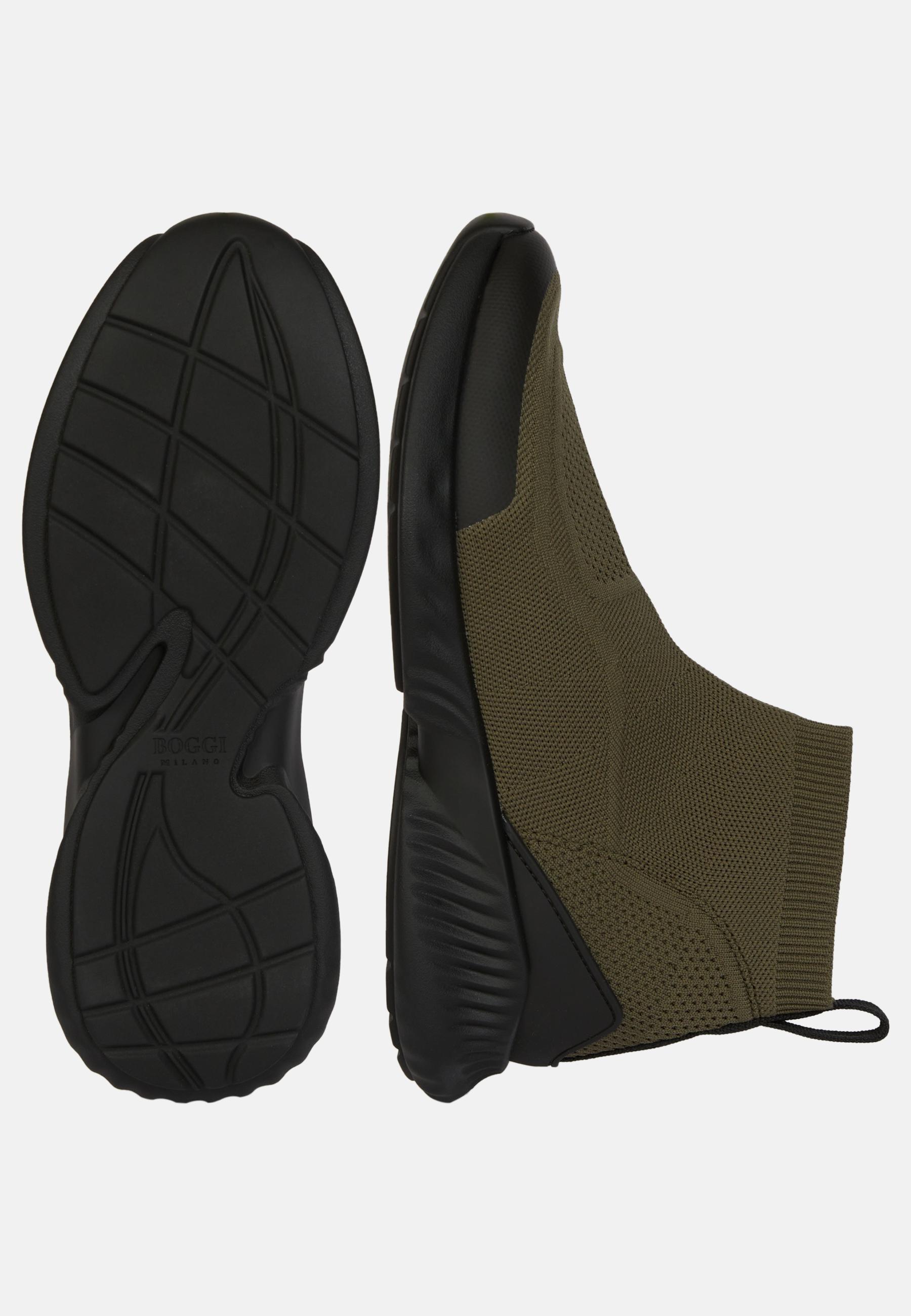 Recycled Yarn Willow Trainers Green, Military Green, large image number 5