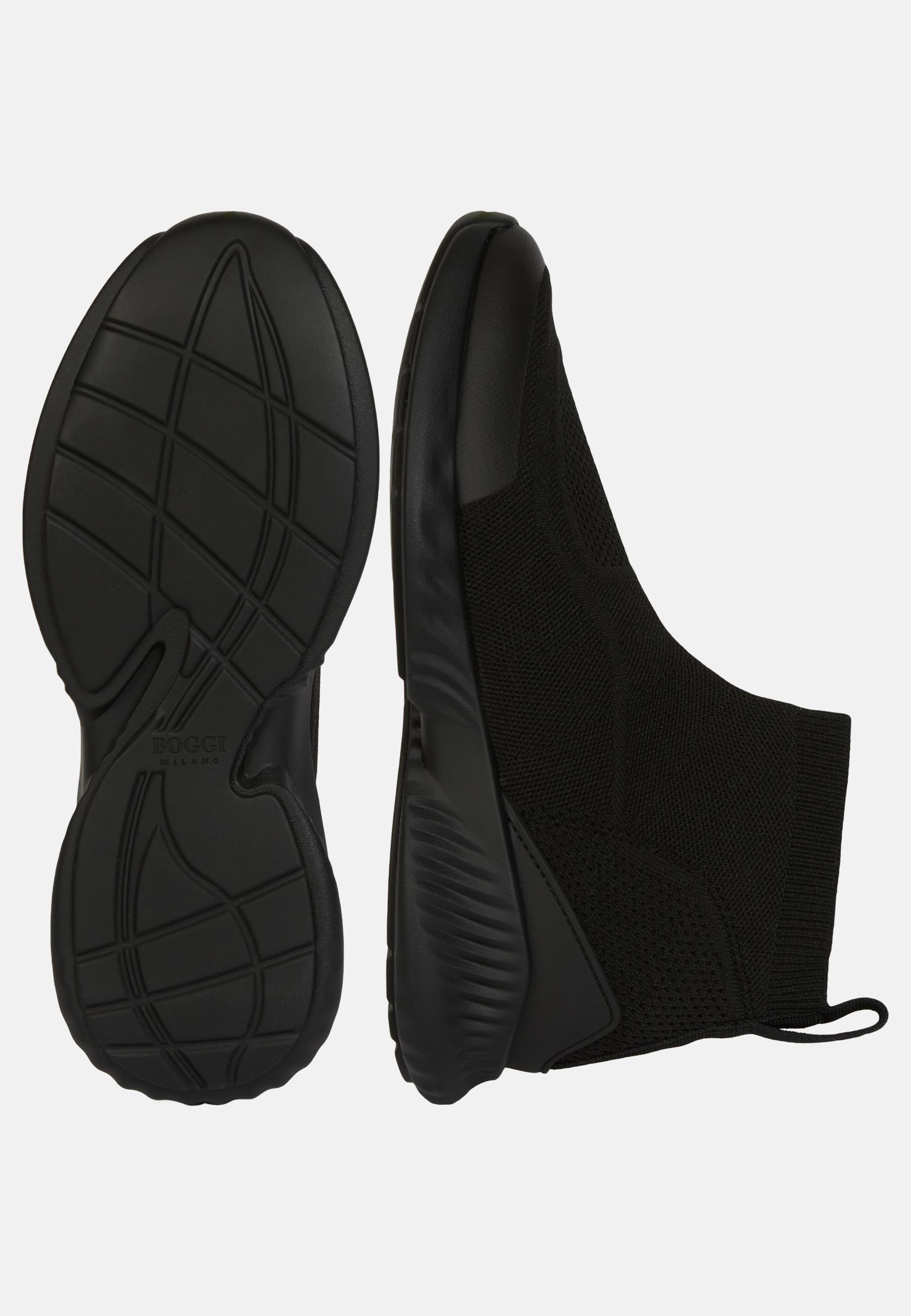 Recycled Yarn Willow Trainers Black, Black, large image number 5