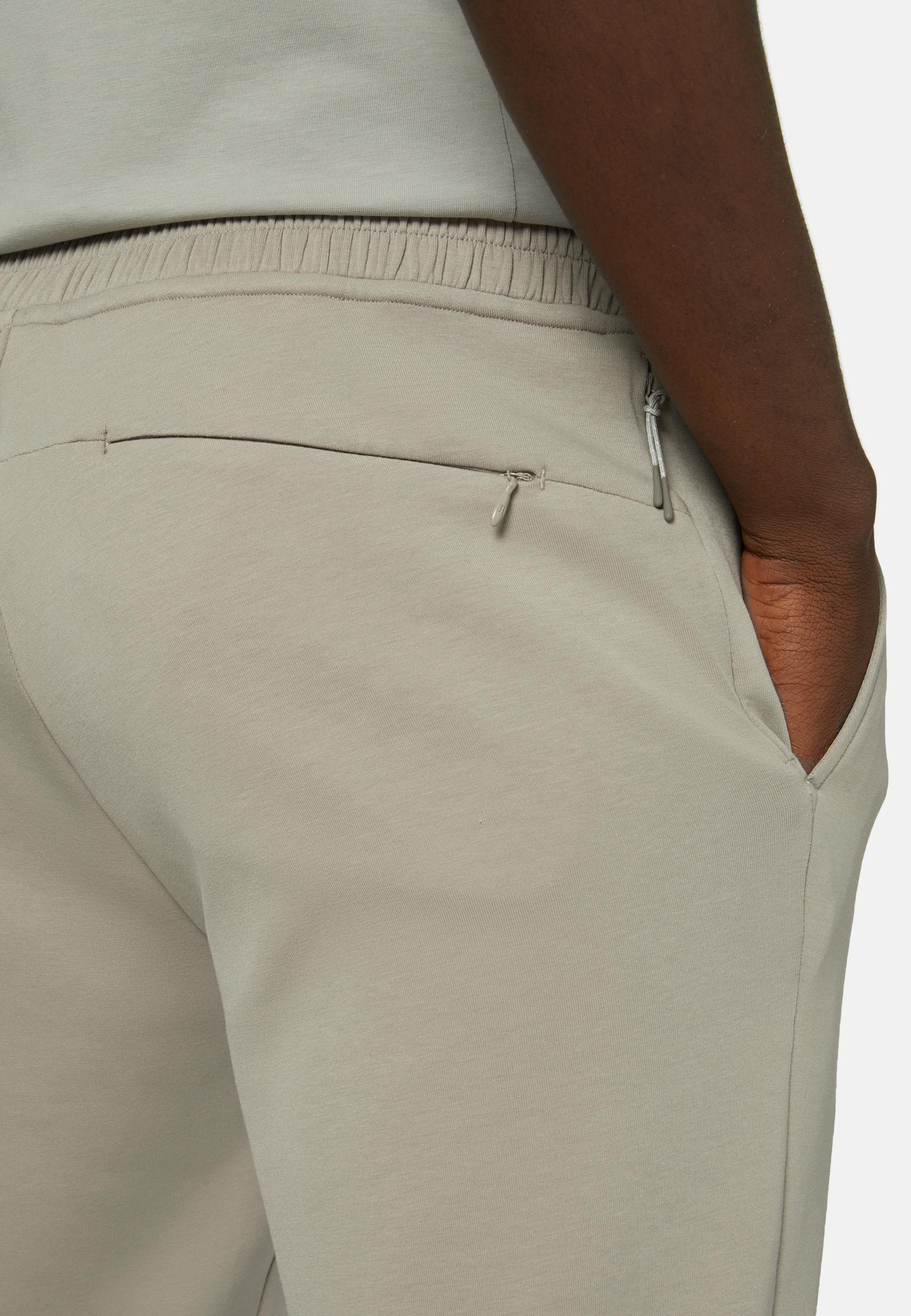 Boggi Milano - Grey Trousers In Lightweight Recycled Scuba