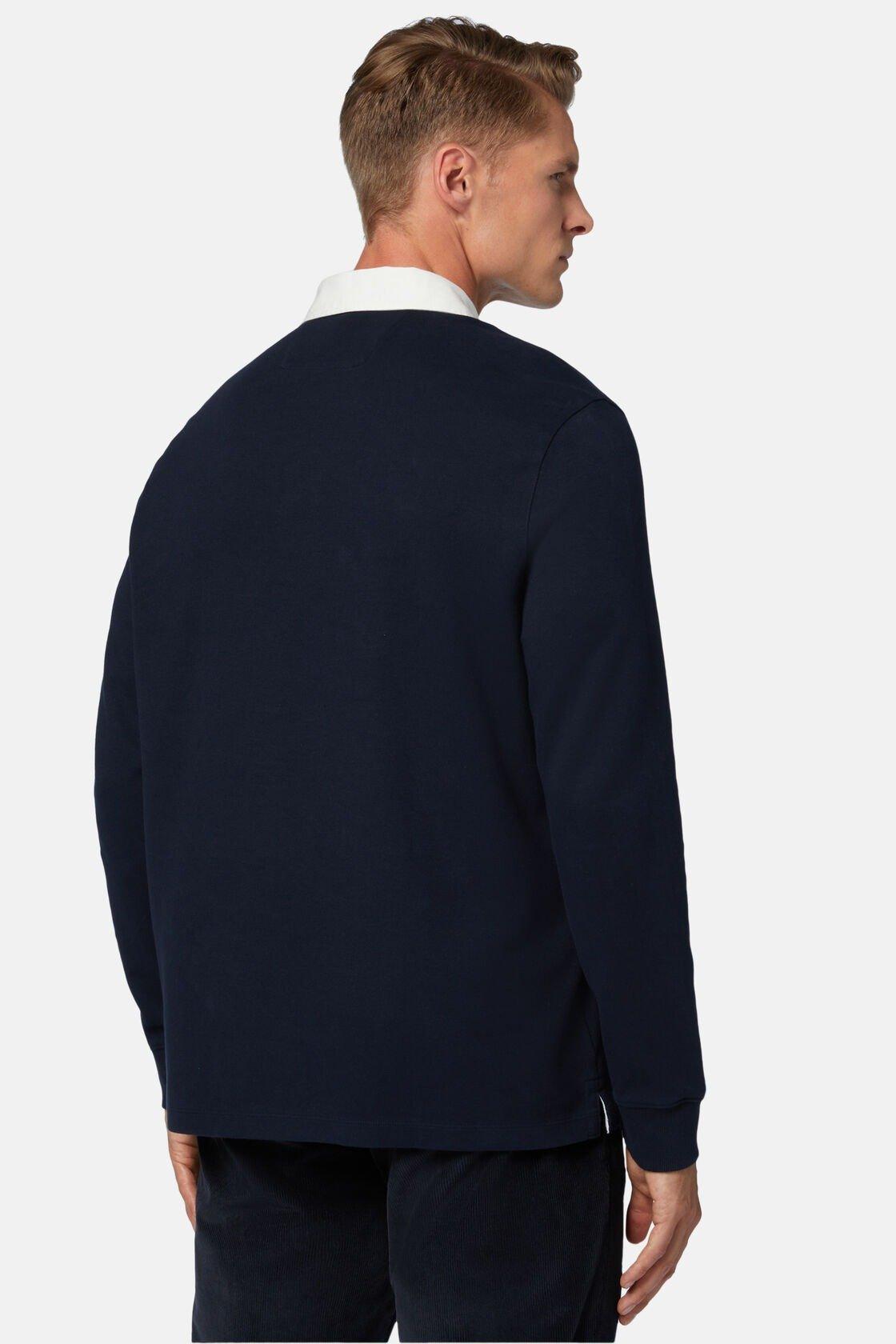 High-Performance Jersey Polo Shirt Blue, Navy blue, large image number 6