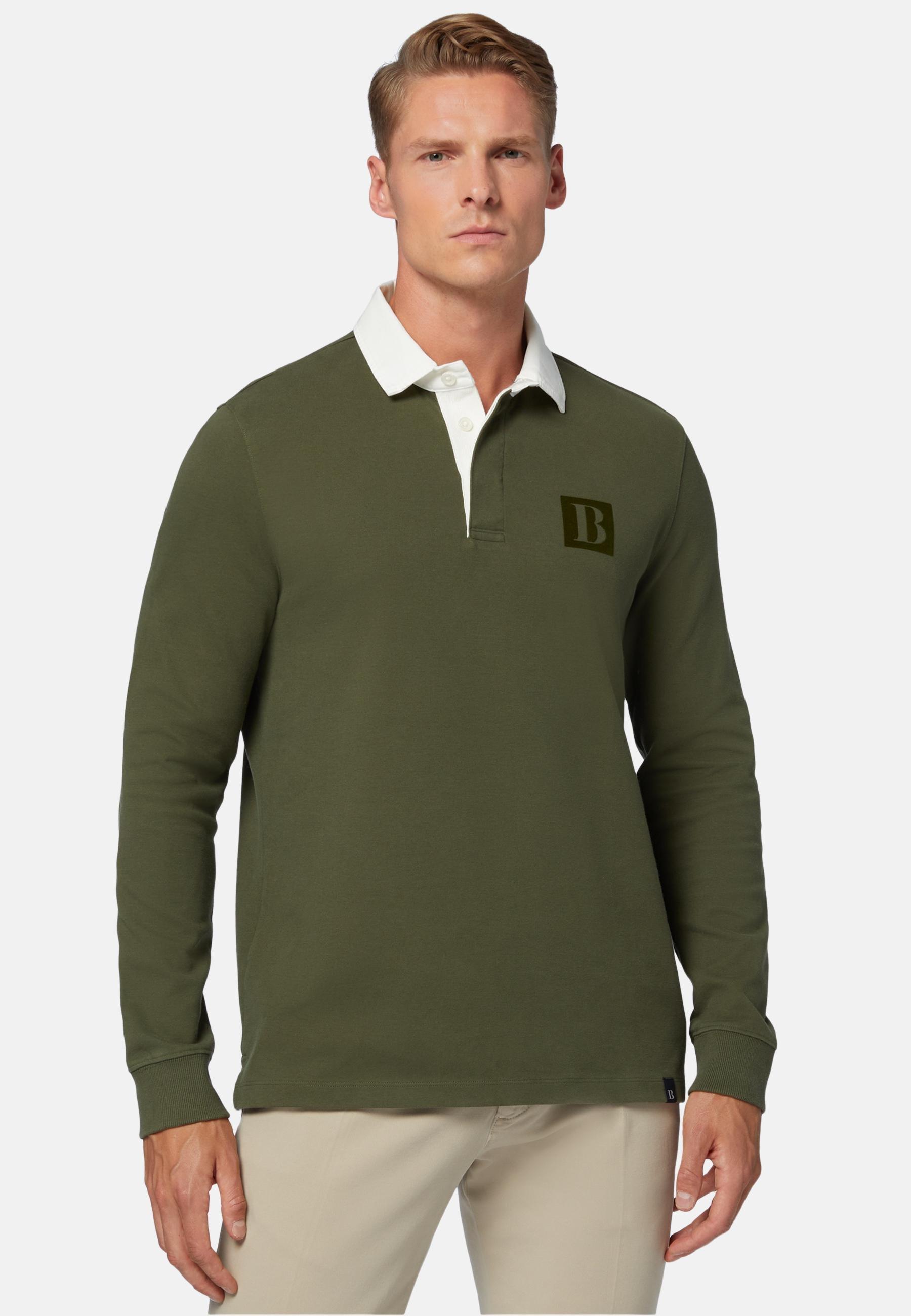 High-Performance Jersey Polo Shirt Green, Military Green, large image number 0
