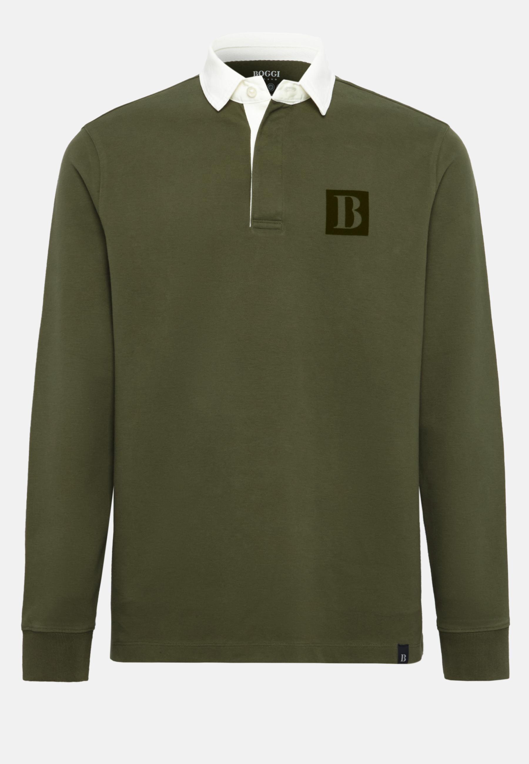 High-Performance Jersey Polo Shirt Green, Military Green, large image number 3